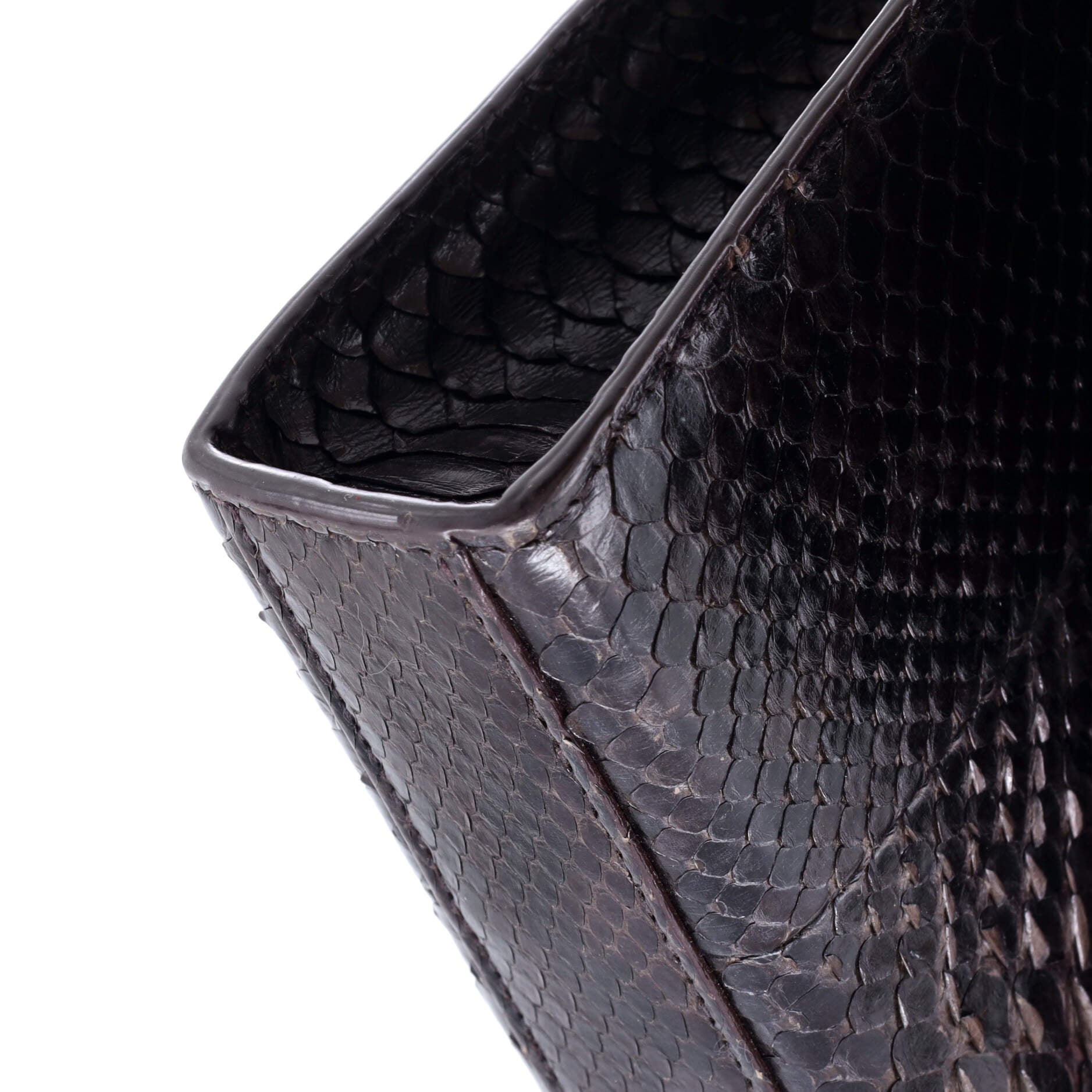Saint Laurent Classic Monogram Tassel Crossbody Bag Python Medium