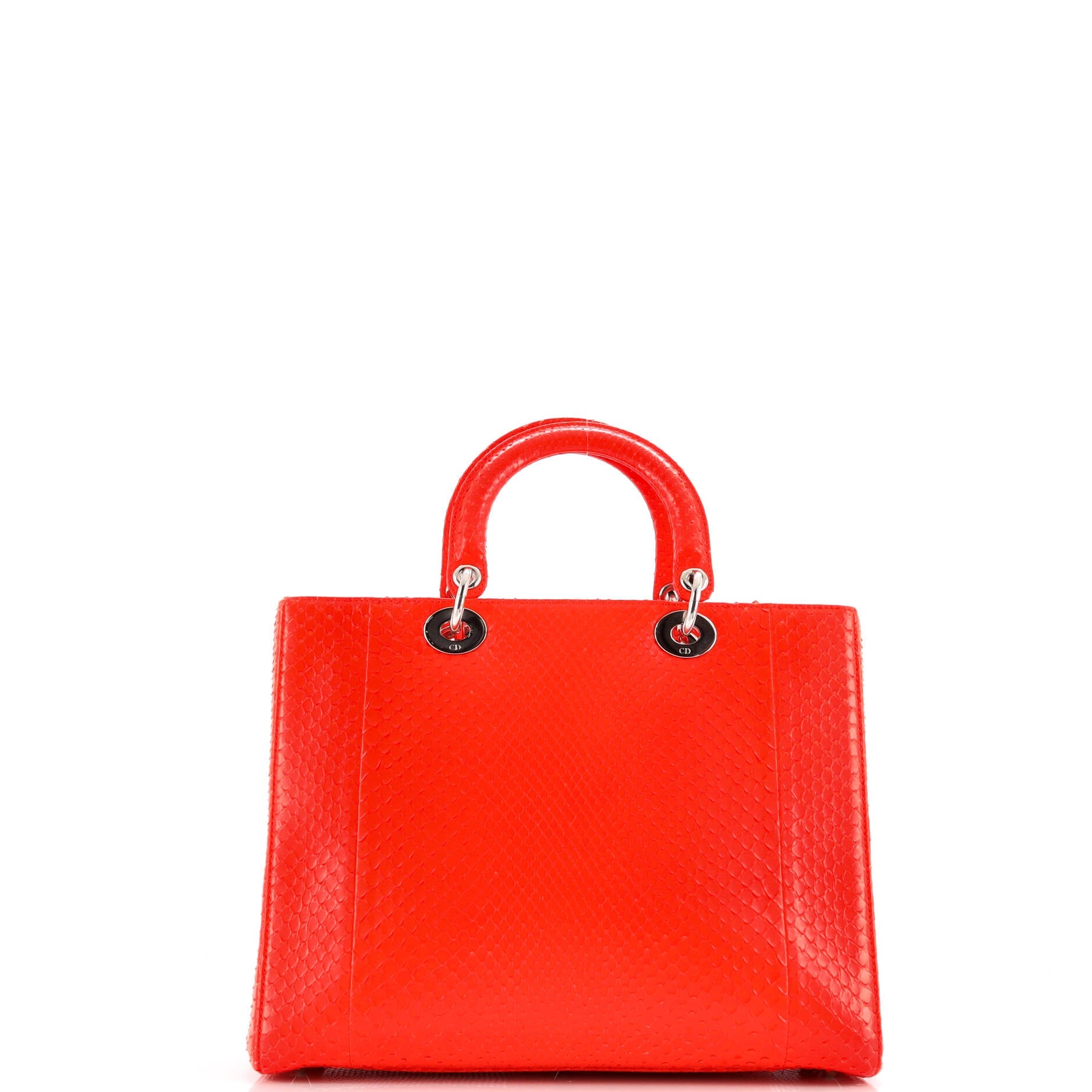 Christian Dior Lady Dior Bag Python Large
