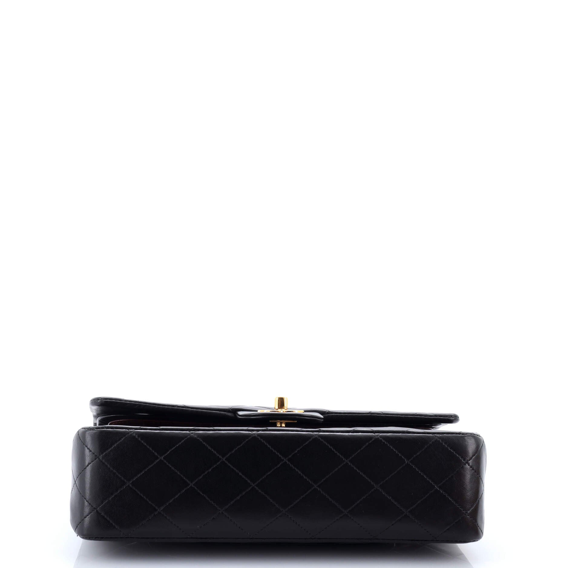 Chanel Vintage Classic Double Flap Bag Quilted Lambskin Medium