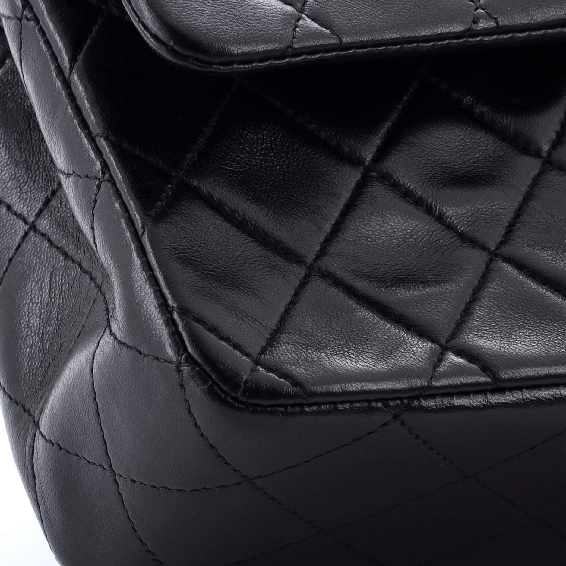 Chanel Vintage Classic Double Flap Bag Quilted Lambskin Medium