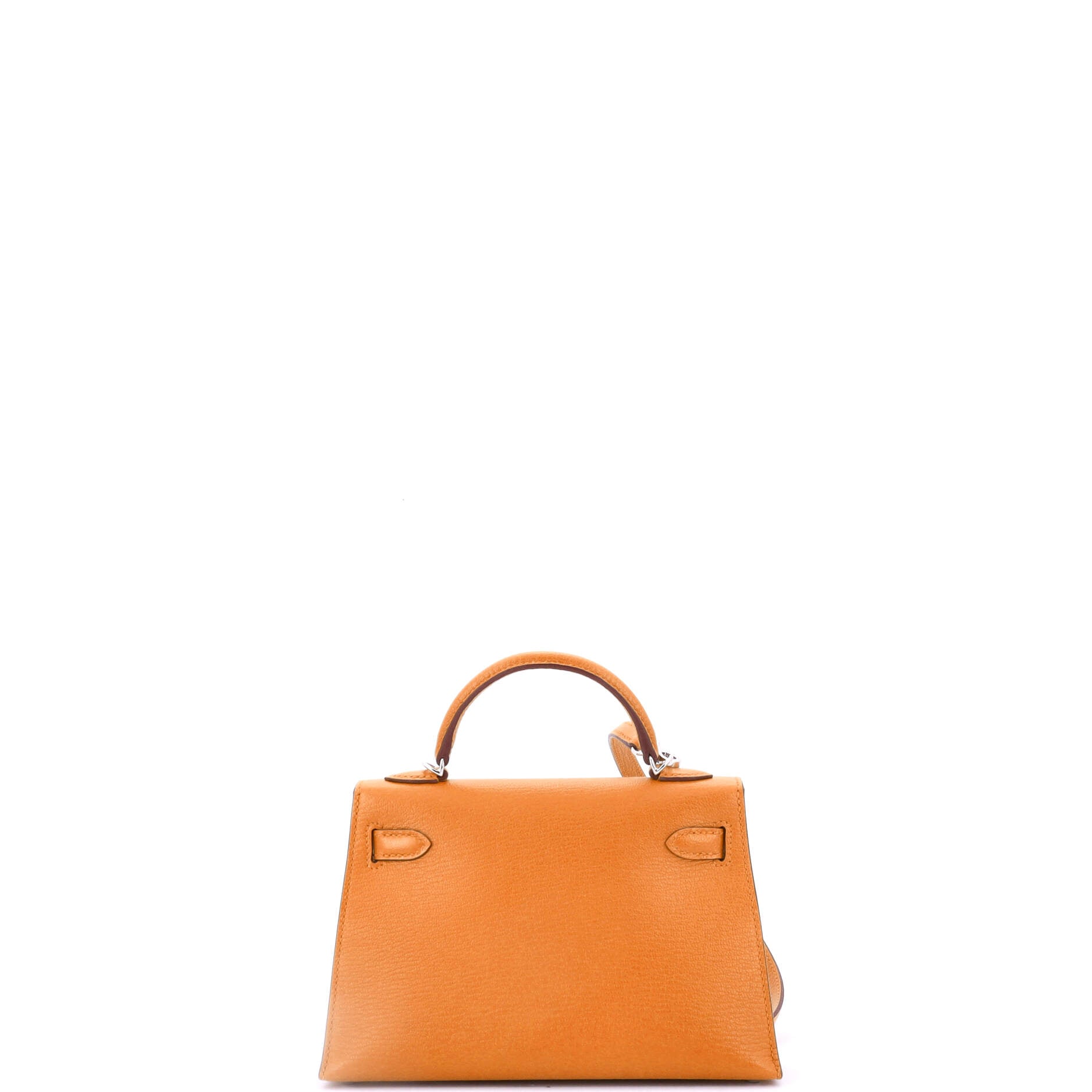 Hermes Kelly Mini II Bag Verso Chevre Mysore with Palladium Hardware 20