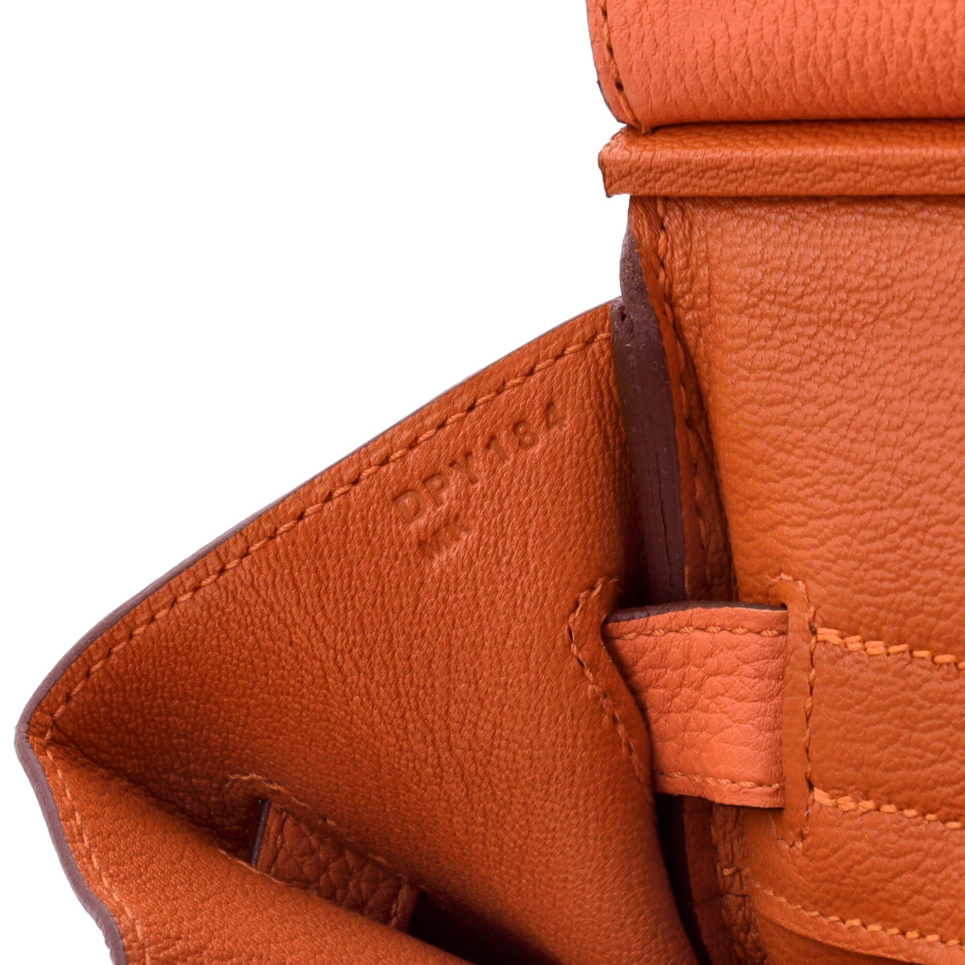 Hermes Birkin Handbag Orange Togo with Palladium Hardware 30