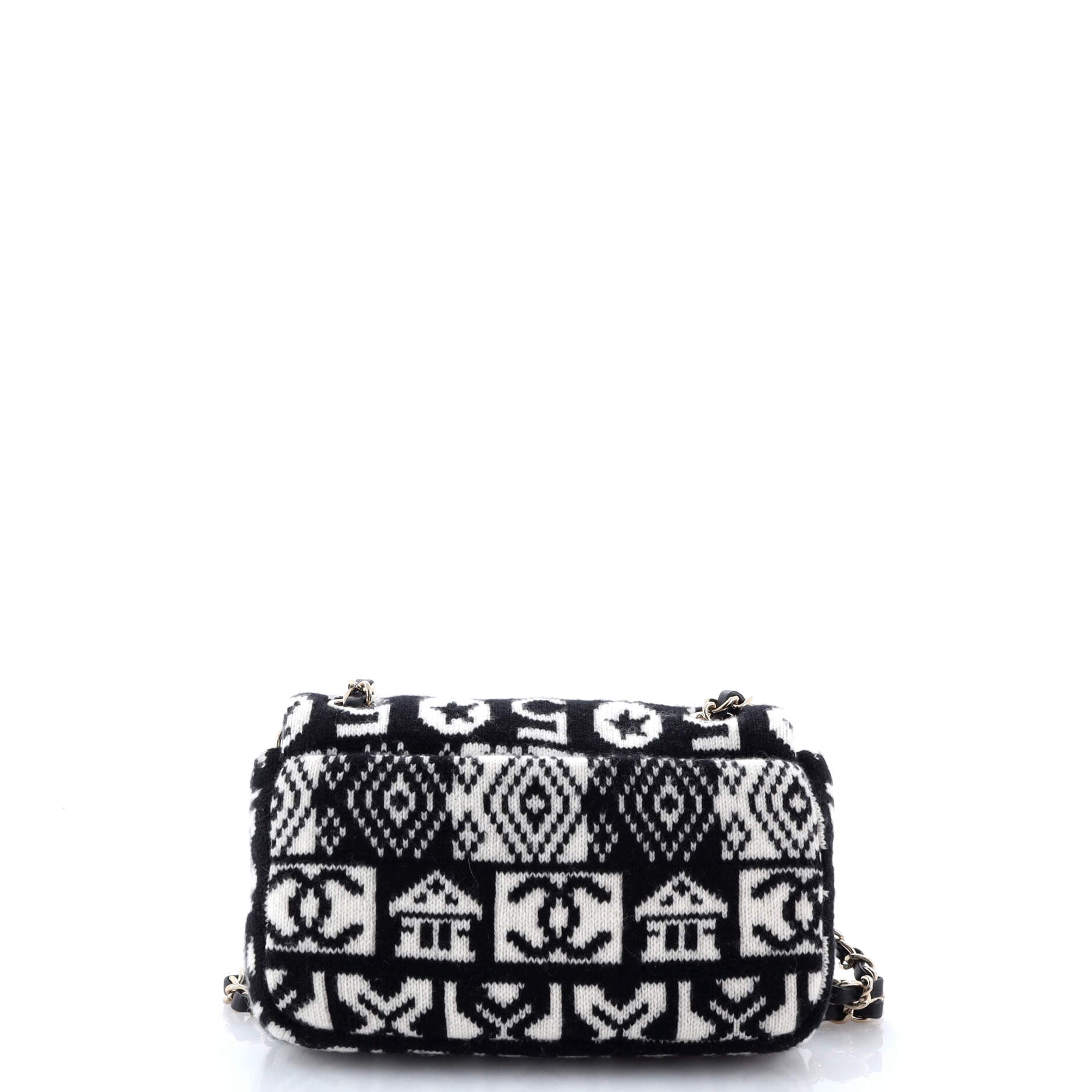 Chanel Coco Neige Flap Bag Cashmere Knit Mini