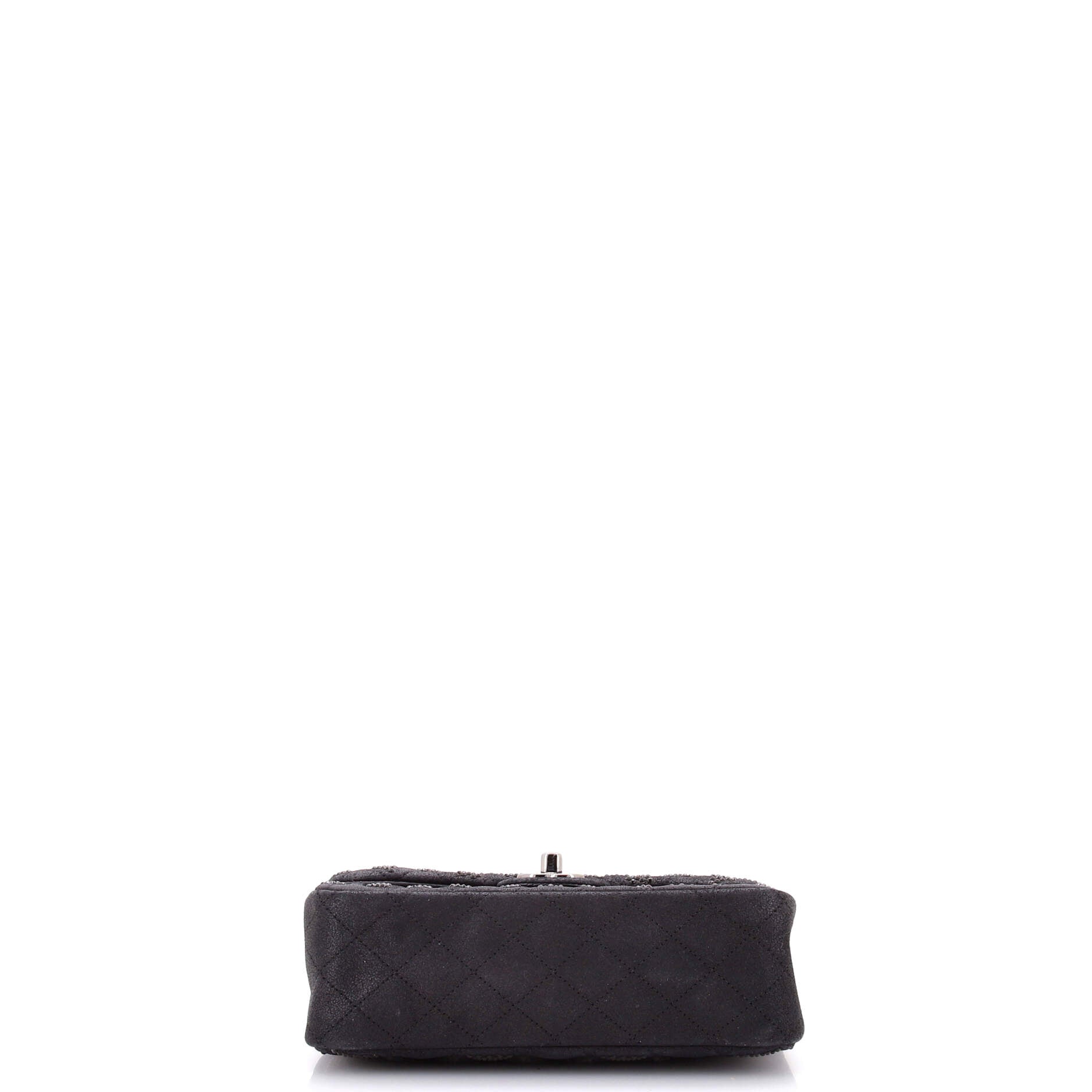 Chanel CC Flap Bag Crystal Embellished Quilted Goatskin Mini