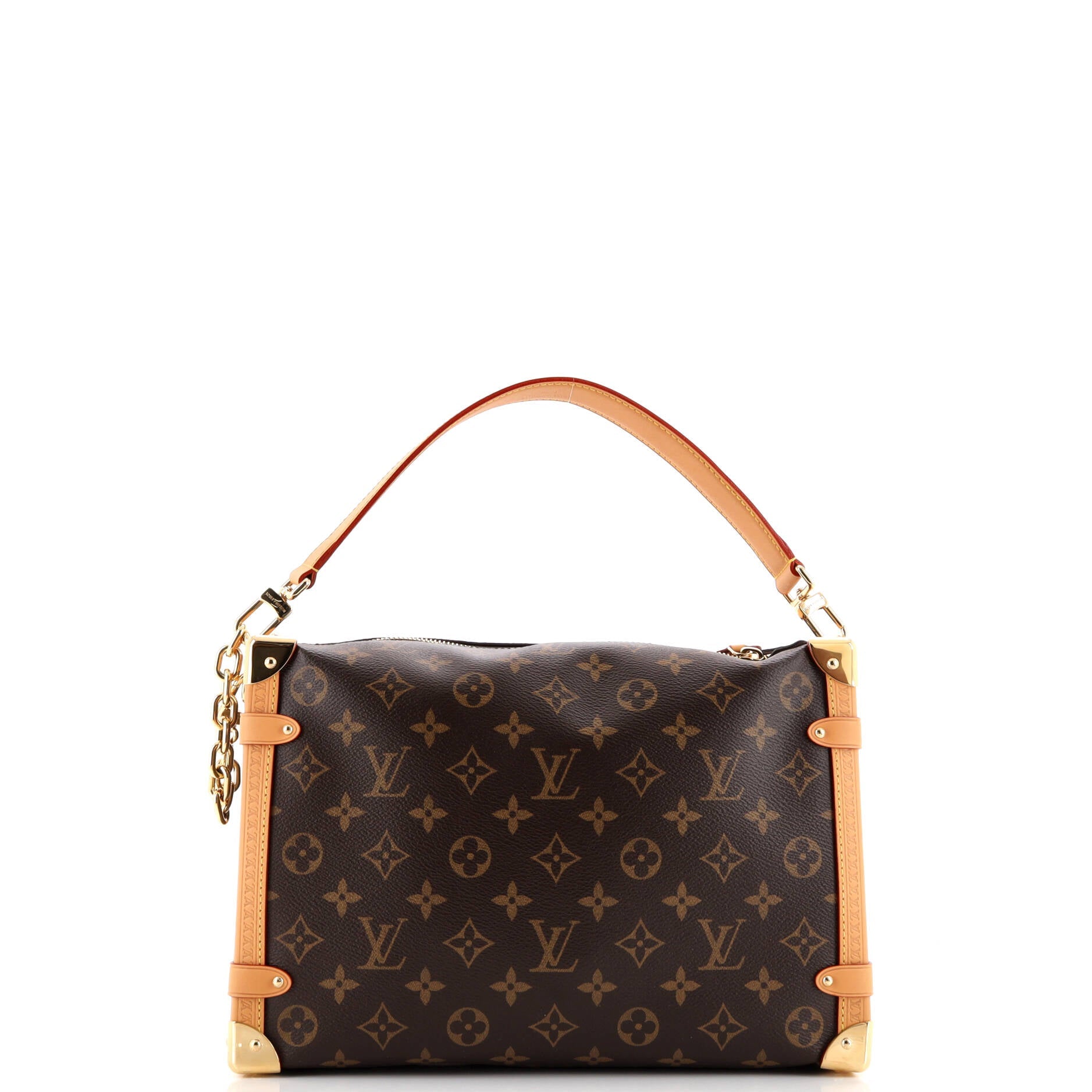 Louis Vuitton Side Trunk Handbag Monogram Canvas GM
