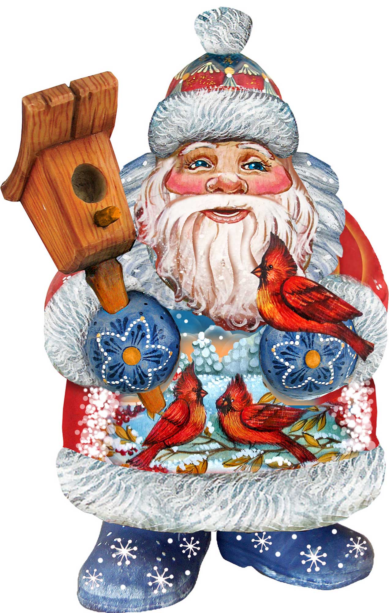 Holiday Bird Christmas Door Decor by G. DeBrekht - Christmas Santa Snowman Decor - 8118023H