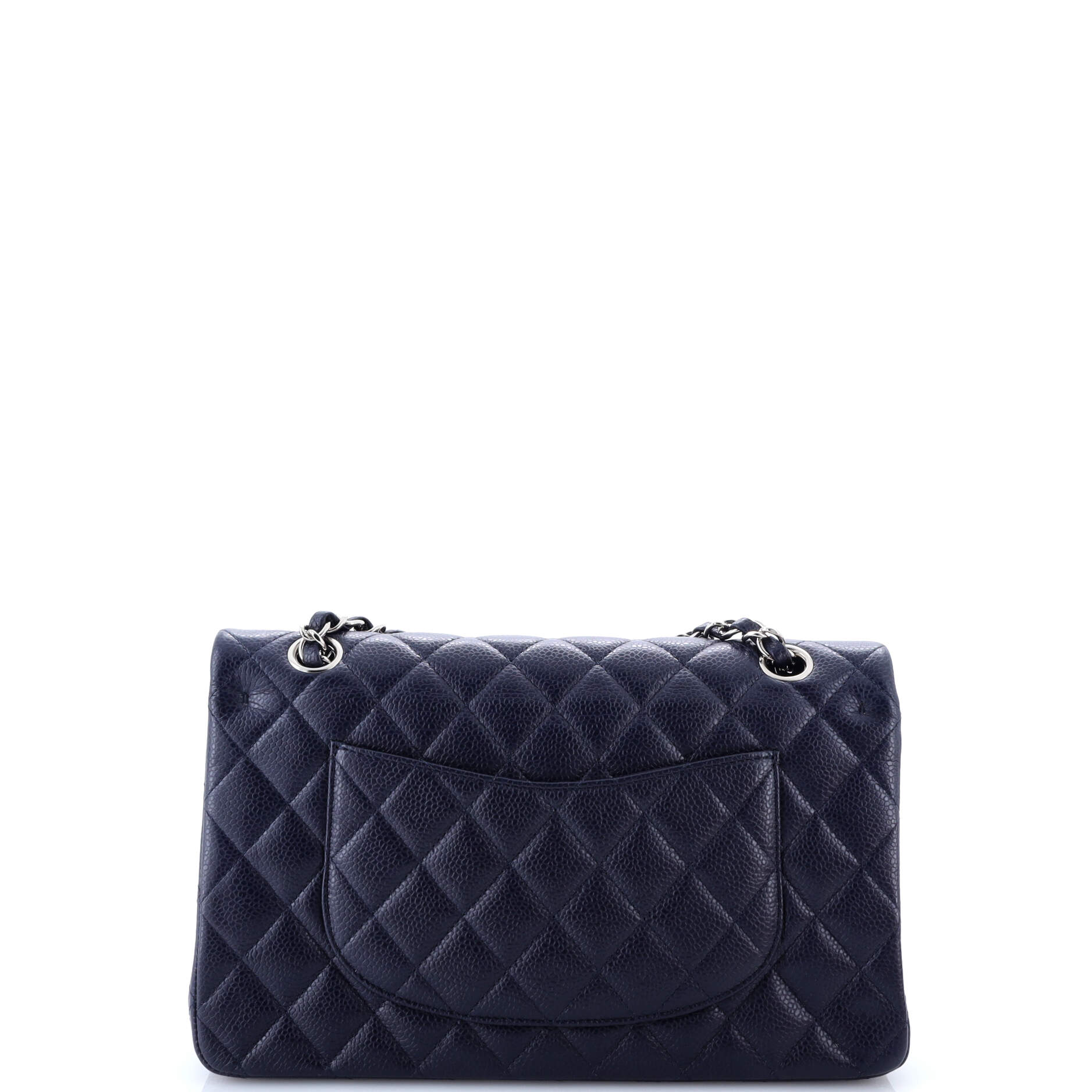 Chanel Classic Double Flap Bag Quilted Caviar Medium