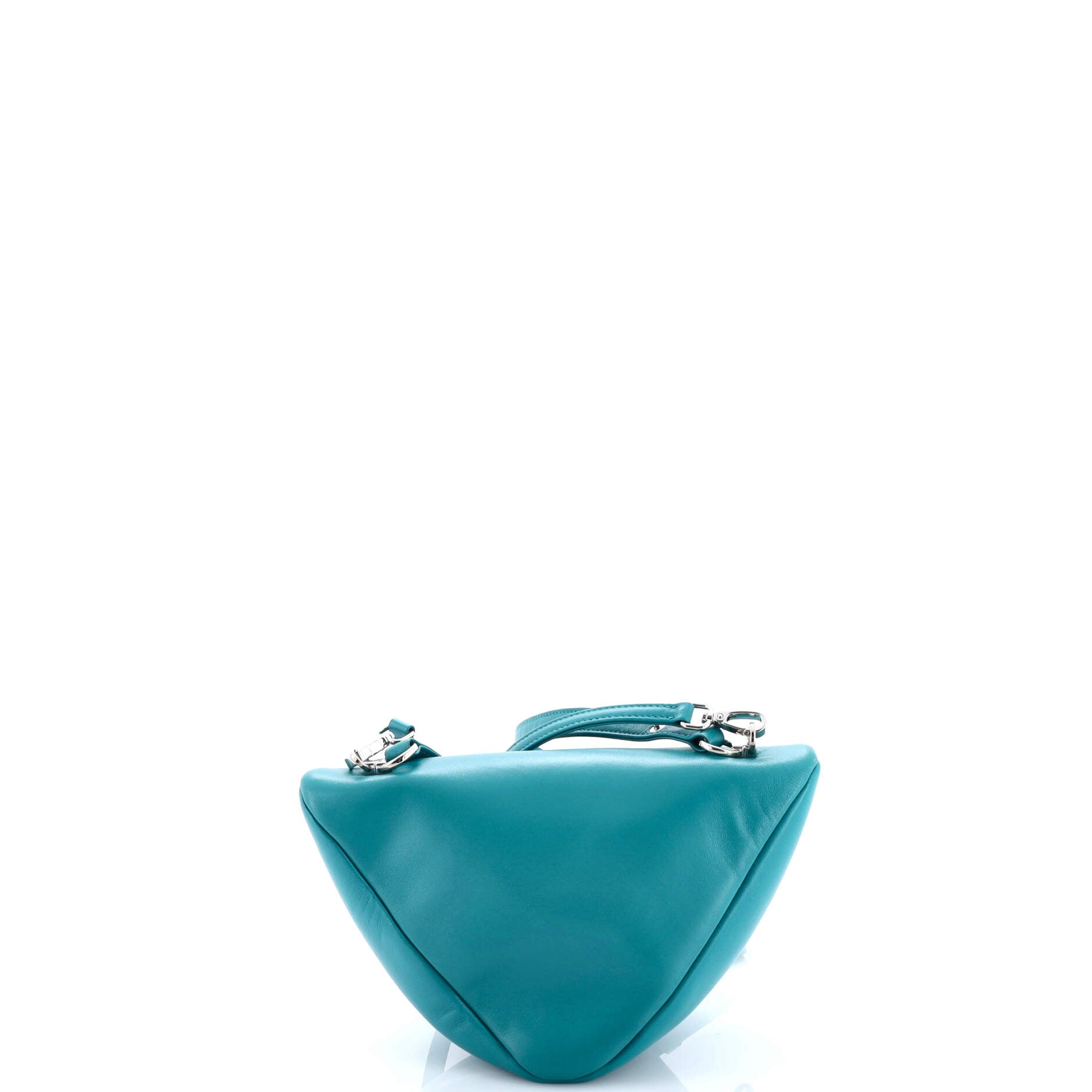 Prada Triangle Convertible Zip Handbag Leather Small