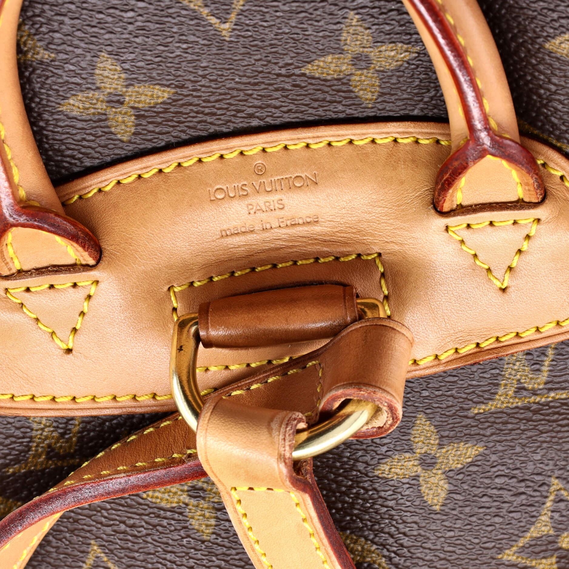 Louis Vuitton Vintage Montsouris Backpack Monogram Canvas PM