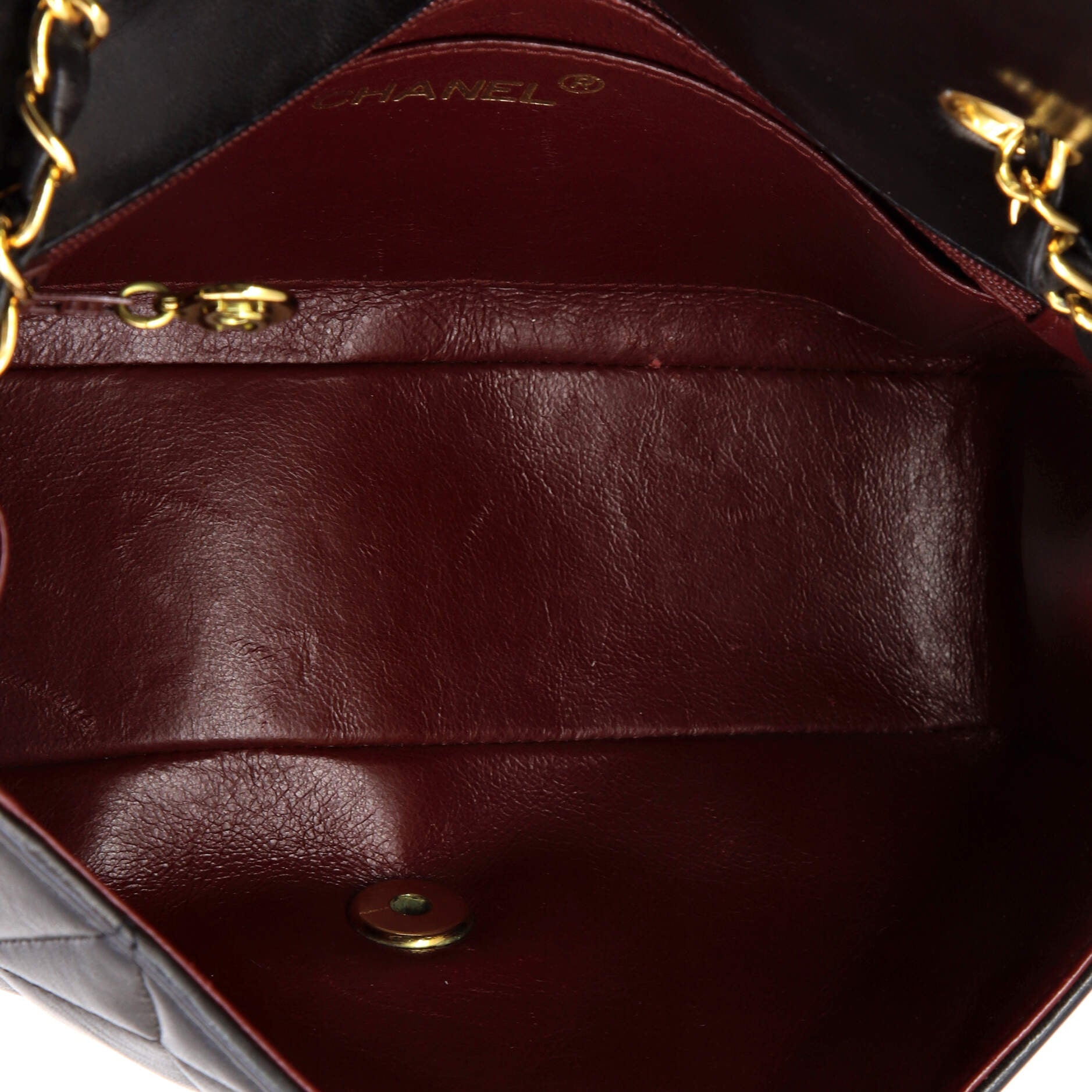 Chanel Vintage Diana Flap Bag Quilted Lambskin Small