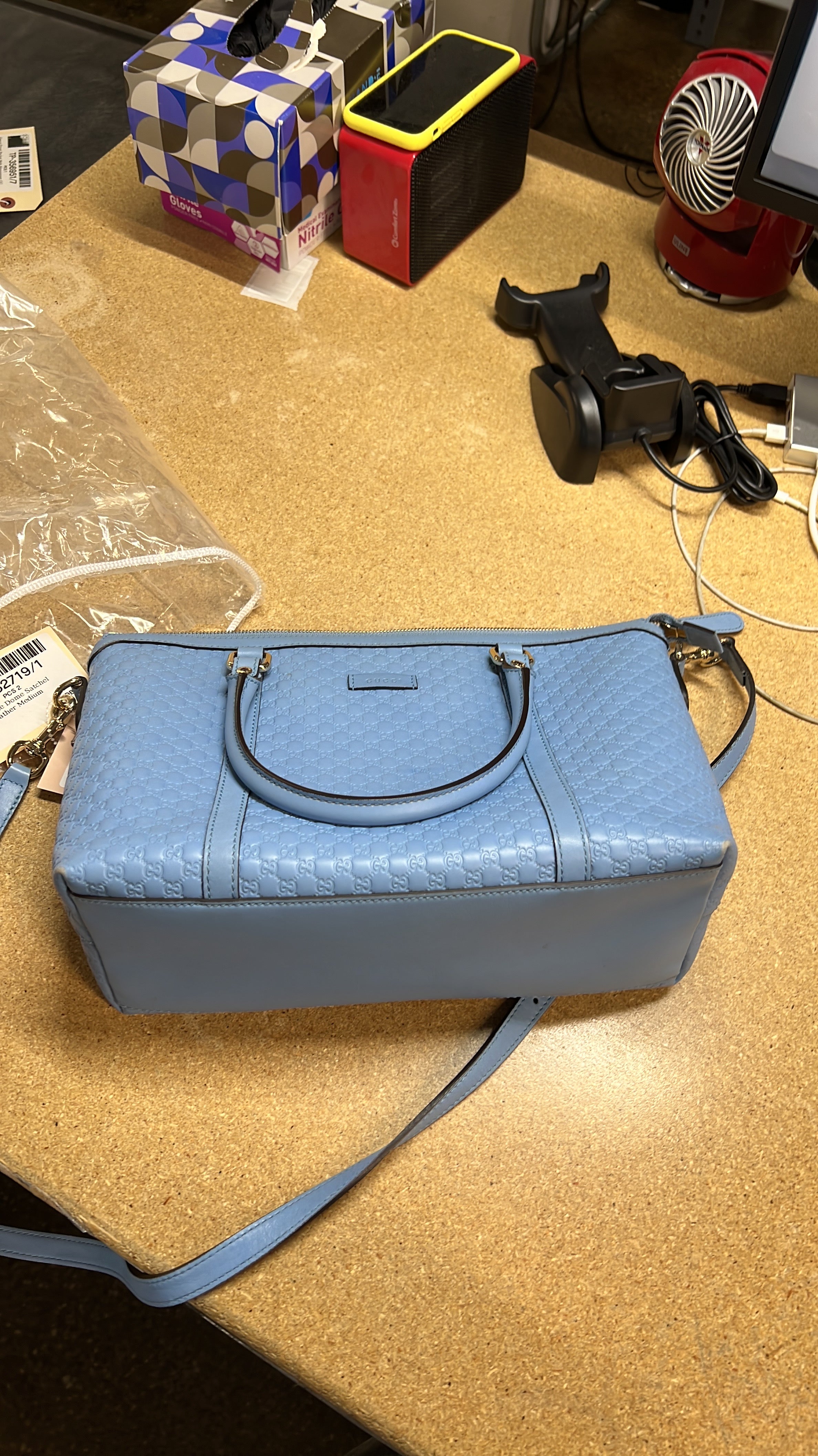 Gucci Margaux Tote Microguccissima Leather Small
