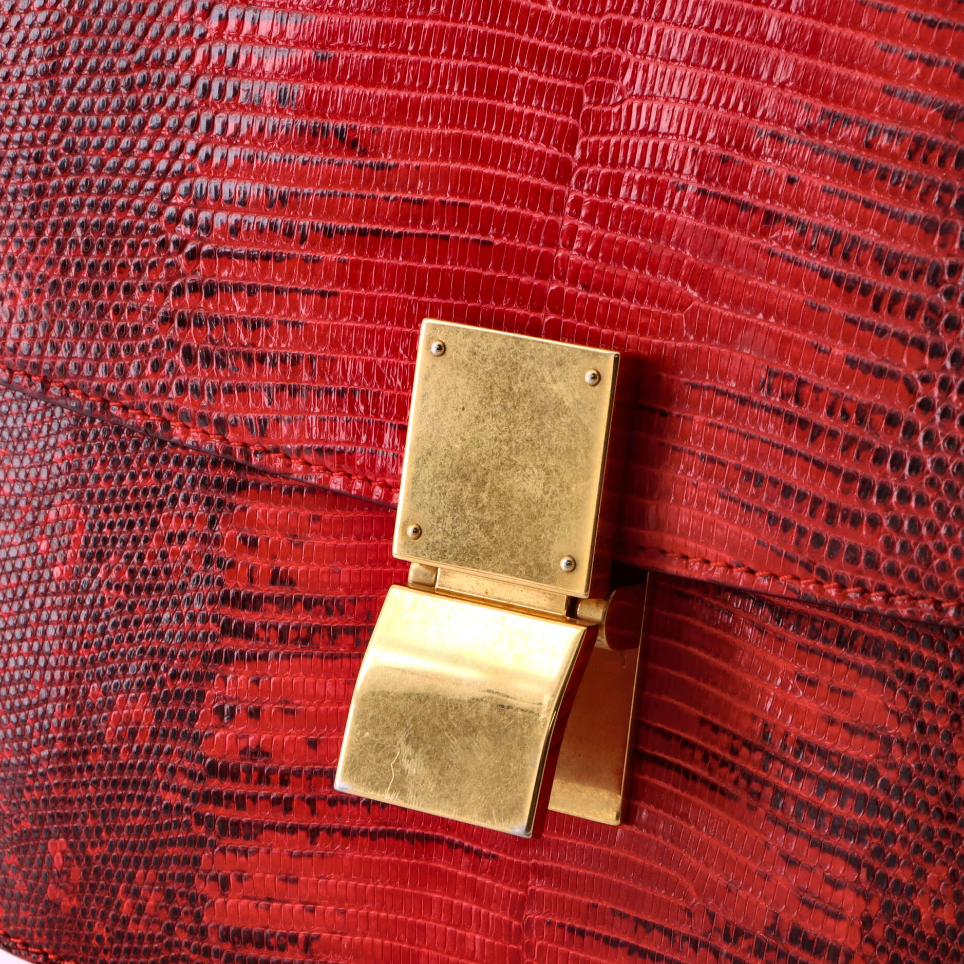 Celine Classic Box Bag Lizard Medium