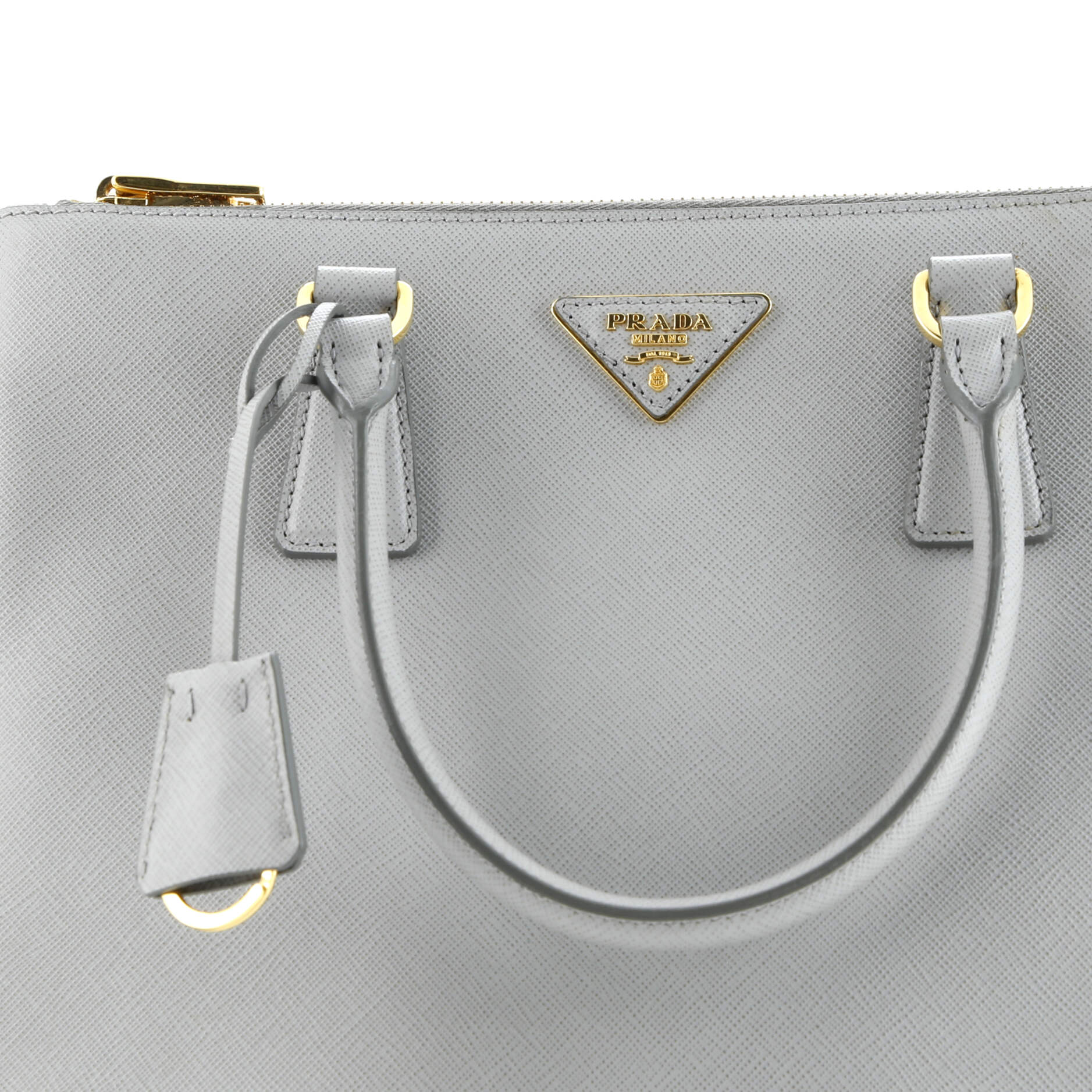 Prada Galleria Double Zip Tote Saffiano Leather Medium