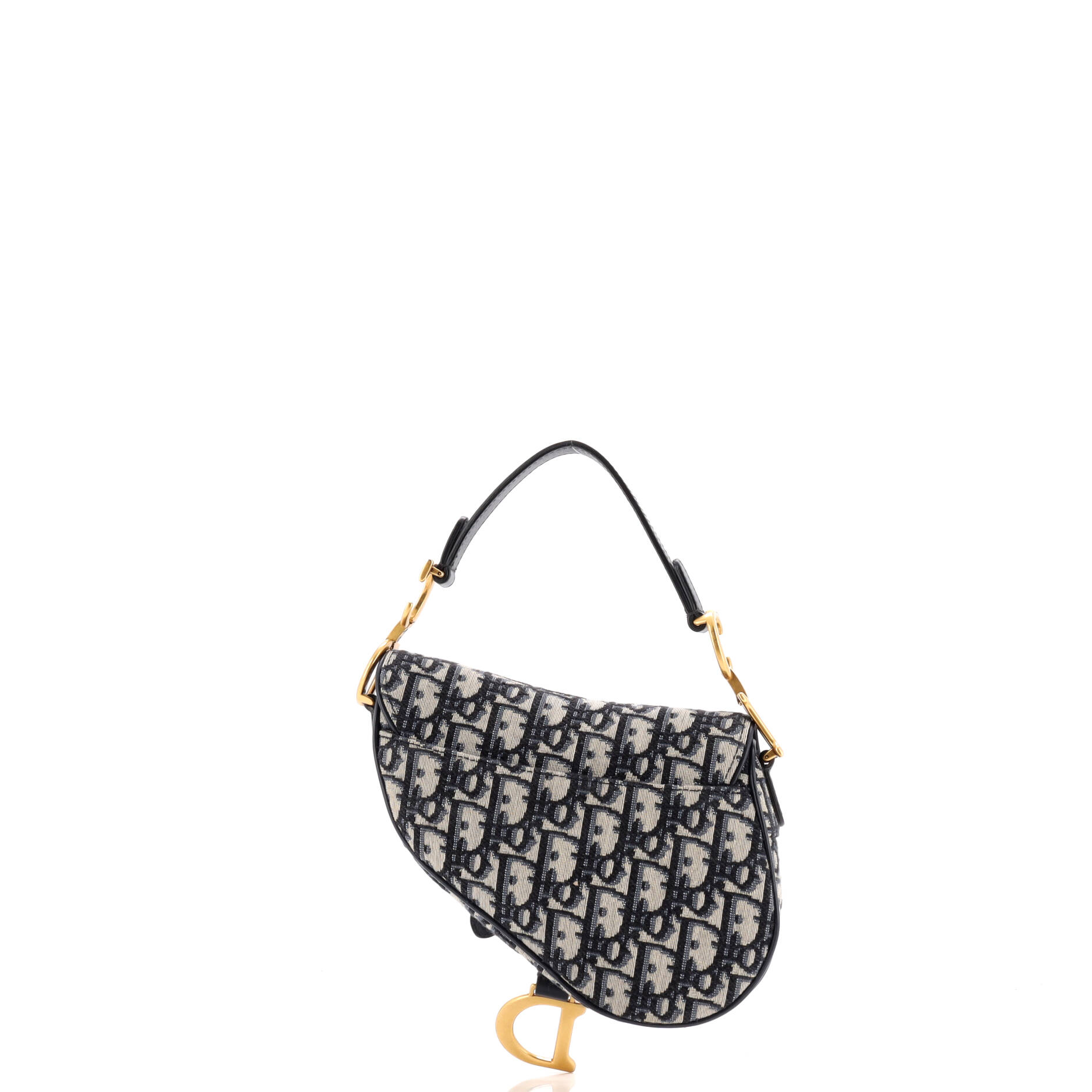 Christian Dior Saddle Handbag Oblique Canvas Mini