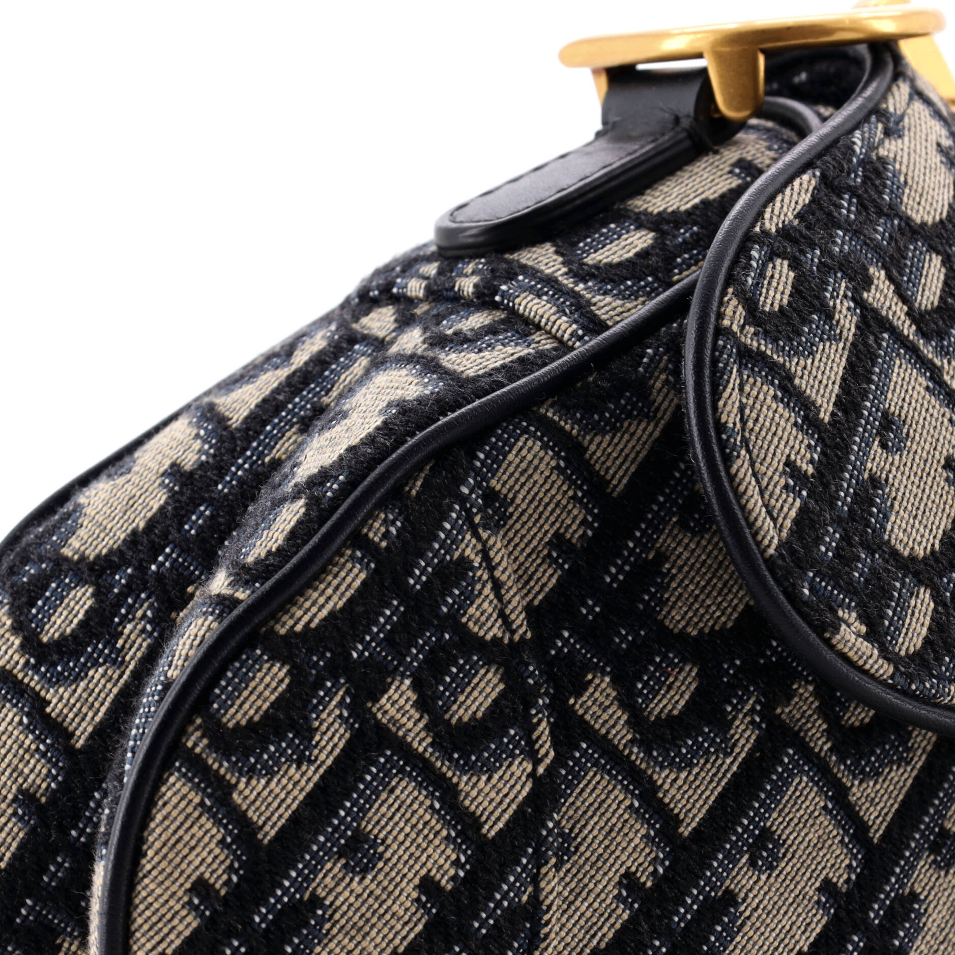 Christian Dior Saddle Handbag Oblique Canvas Mini