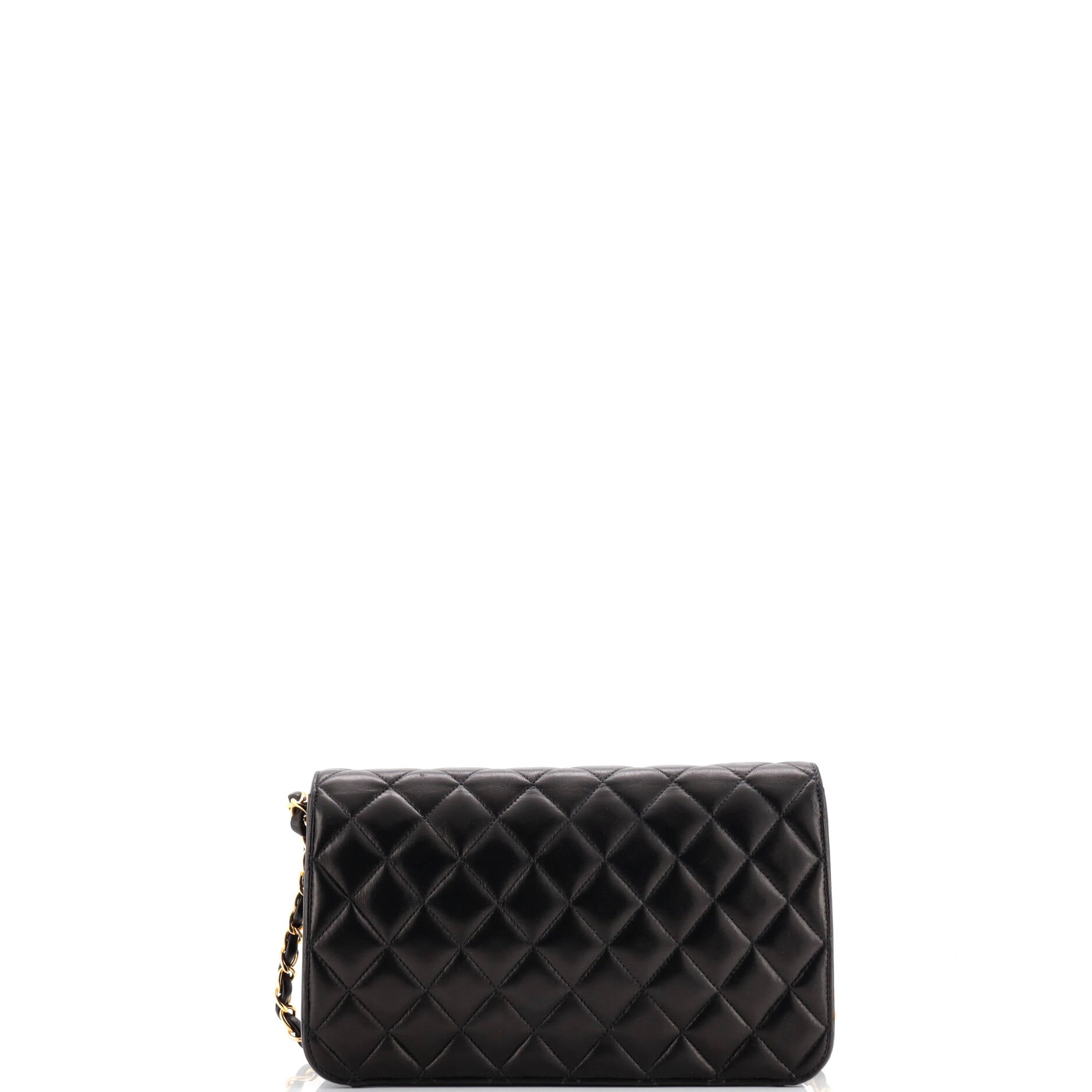 Chanel Vintage Full Flap Bag Quilted Lambskin Medium