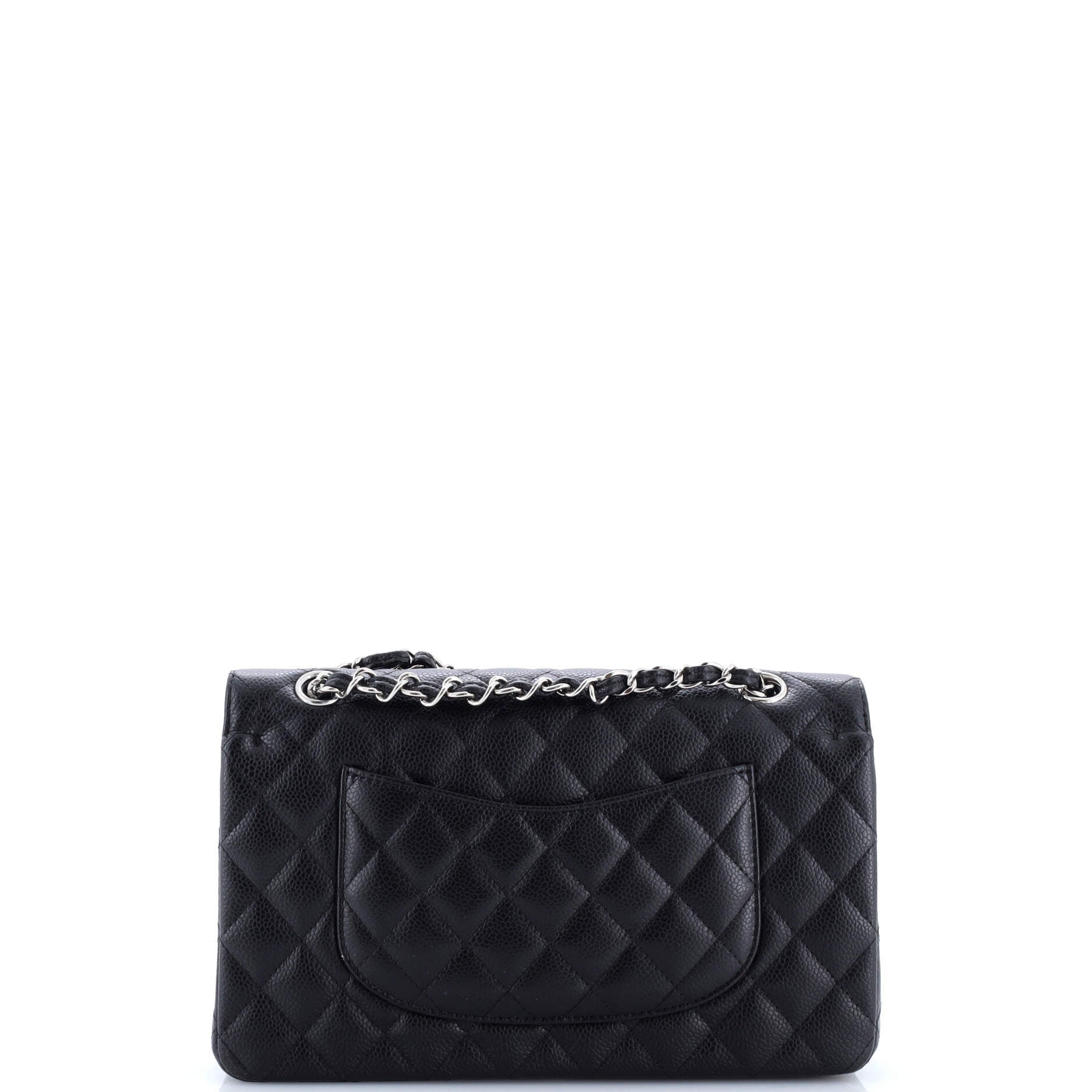 Chanel Classic Double Flap Bag Quilted Caviar Medium