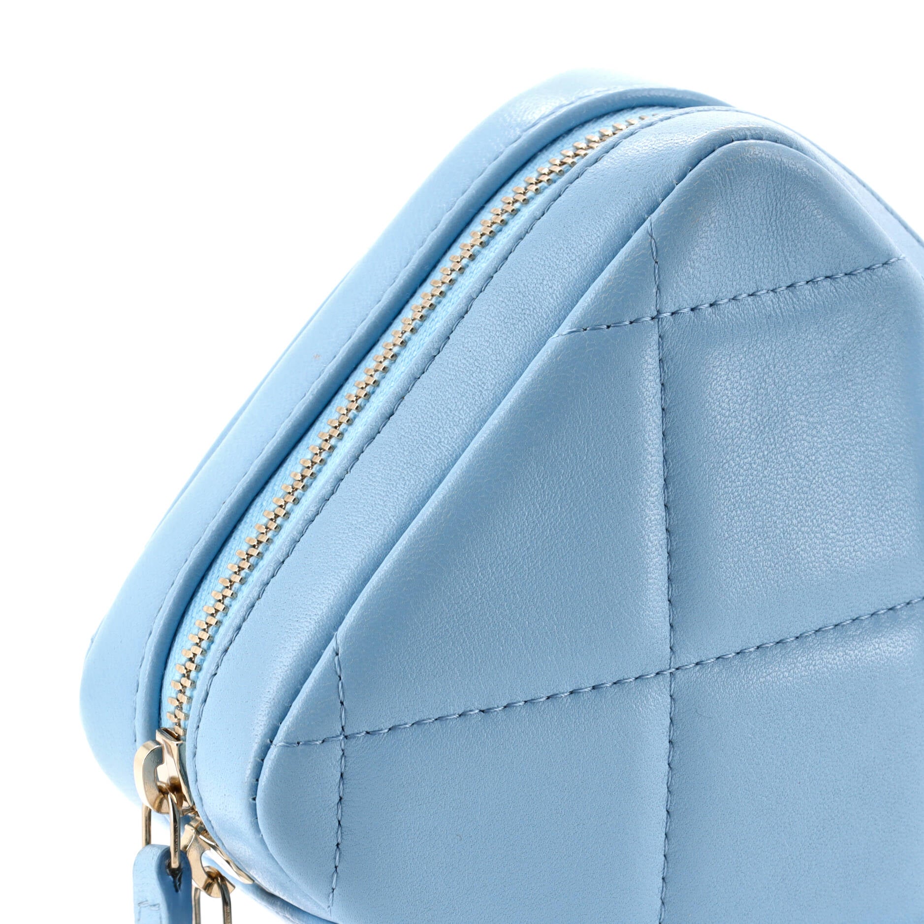 Chanel 19 Zipped Phone Holder Crossbody Bag Quilted Lambskin