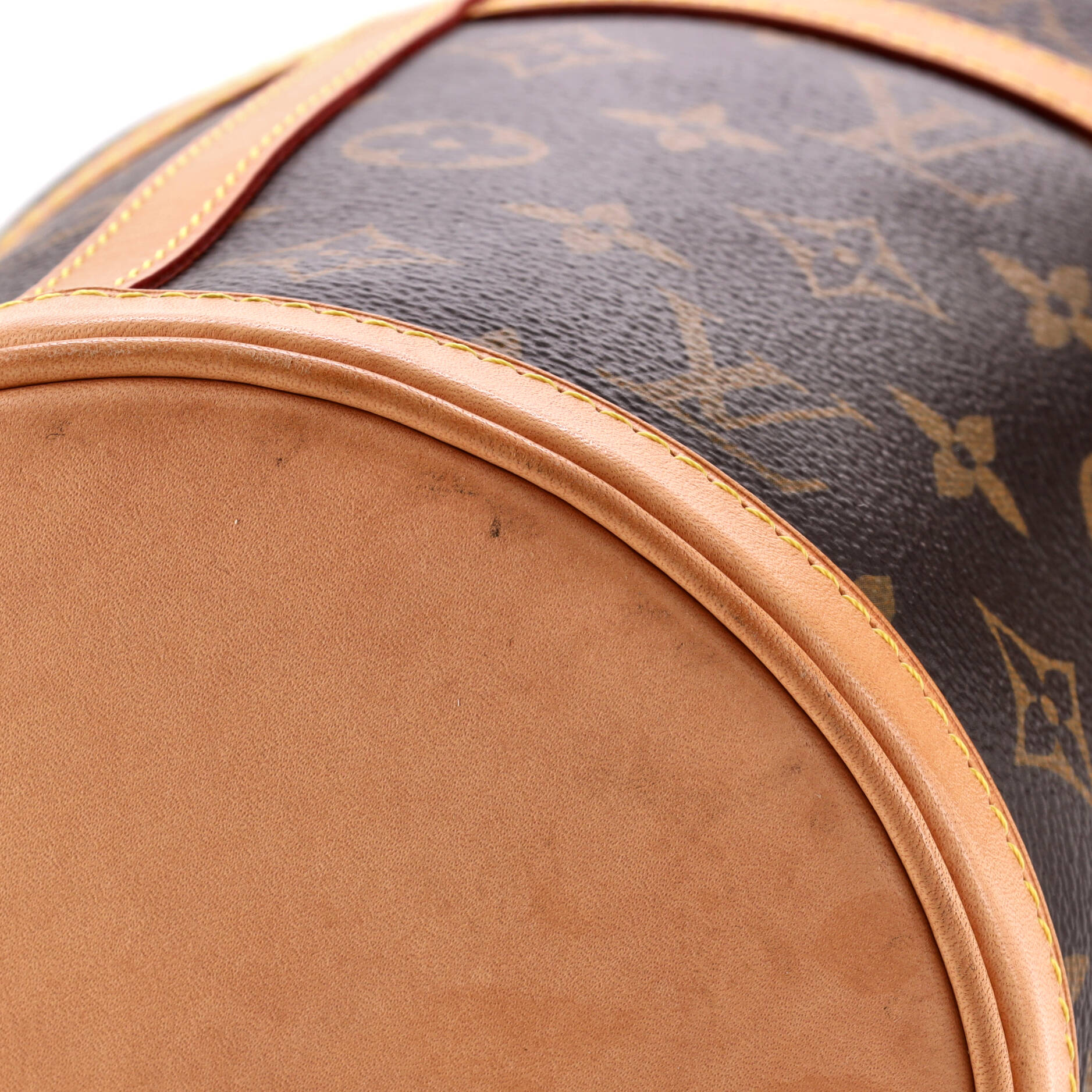 Louis Vuitton Duffle Handbag Monogram Canvas