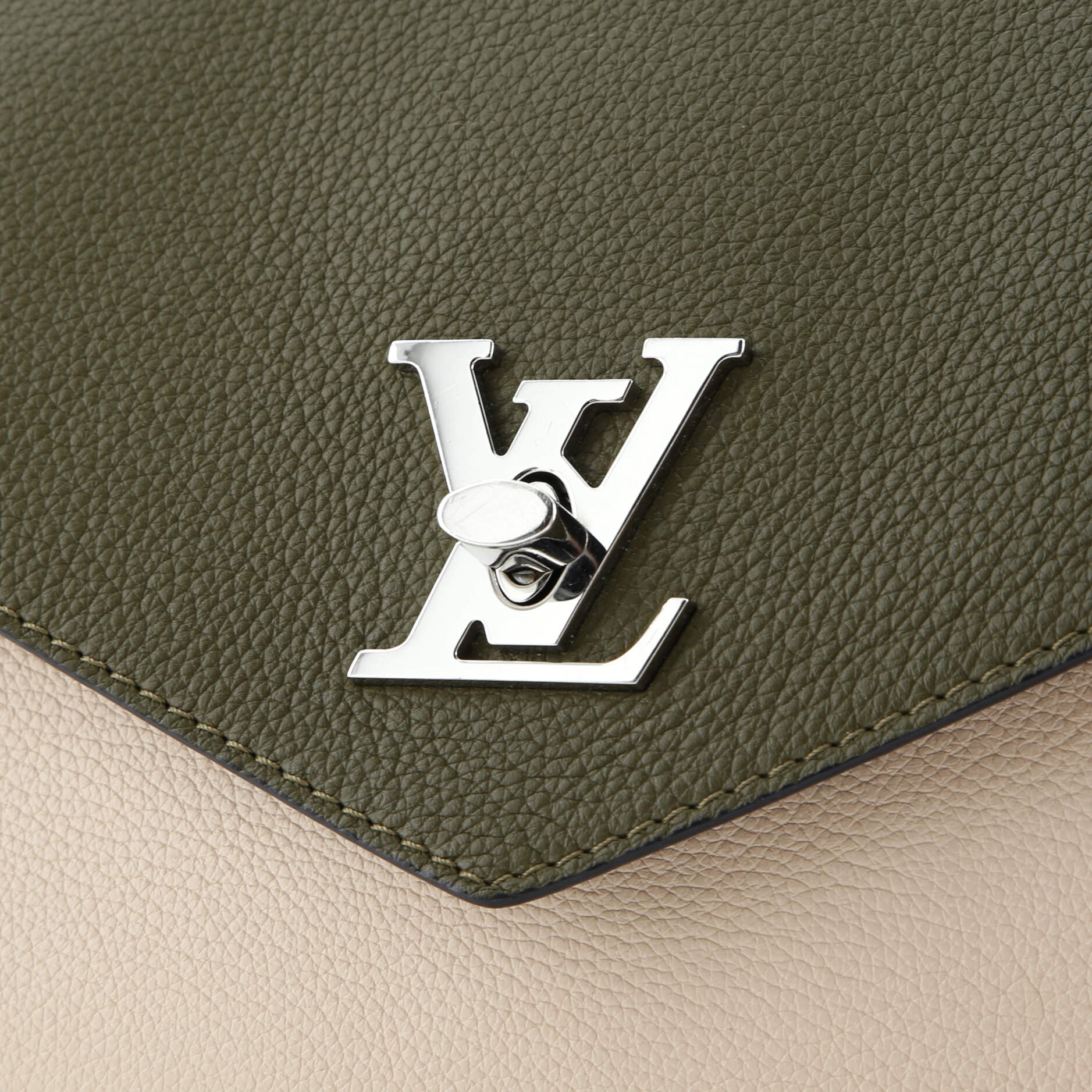 Louis Vuitton Mylockme Monochrome Handbag Leather BB