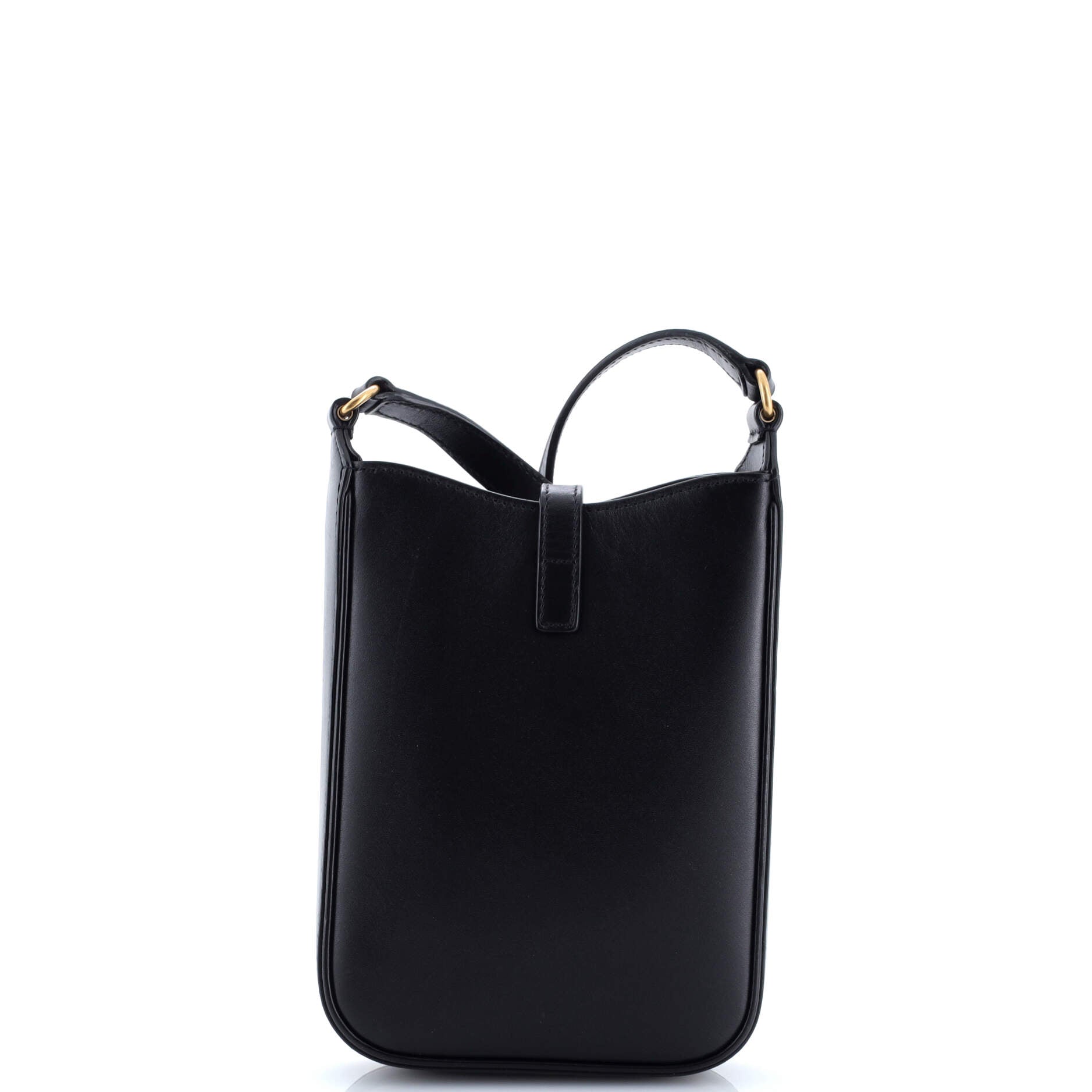 Saint Laurent Le 5 a 7 Vertical Shoulder Bag Leather Mini