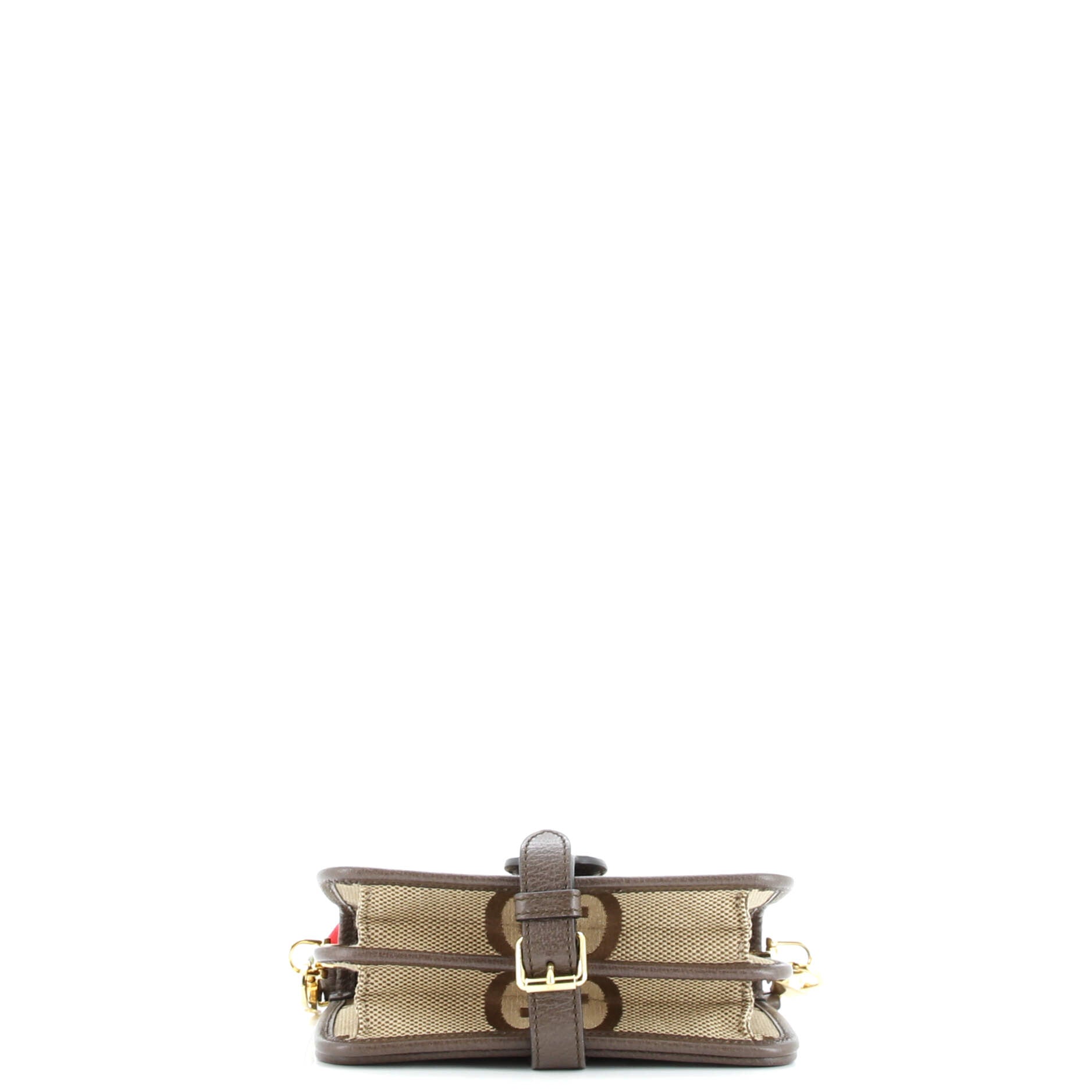 Gucci Buckle Messenger Bag Jumbo GG Canvas Small