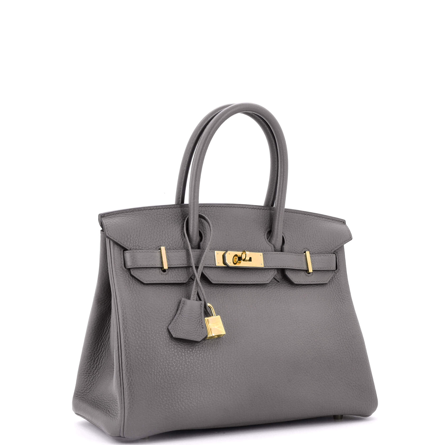 Hermes Birkin Handbag Grey Togo with Rose Gold Hardware 30