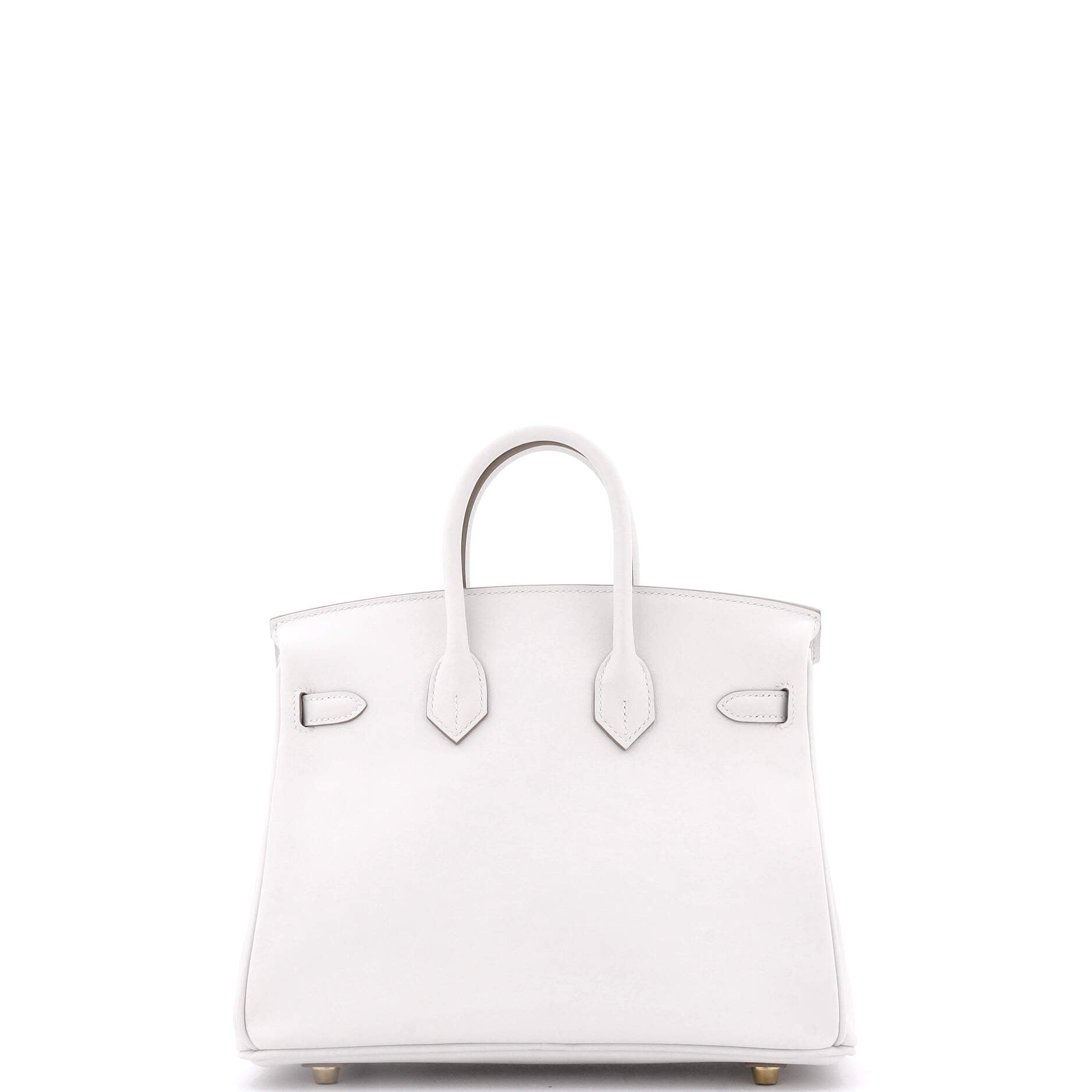 Hermes Birkin Handbag Grey Swift with Gold Hardware 25