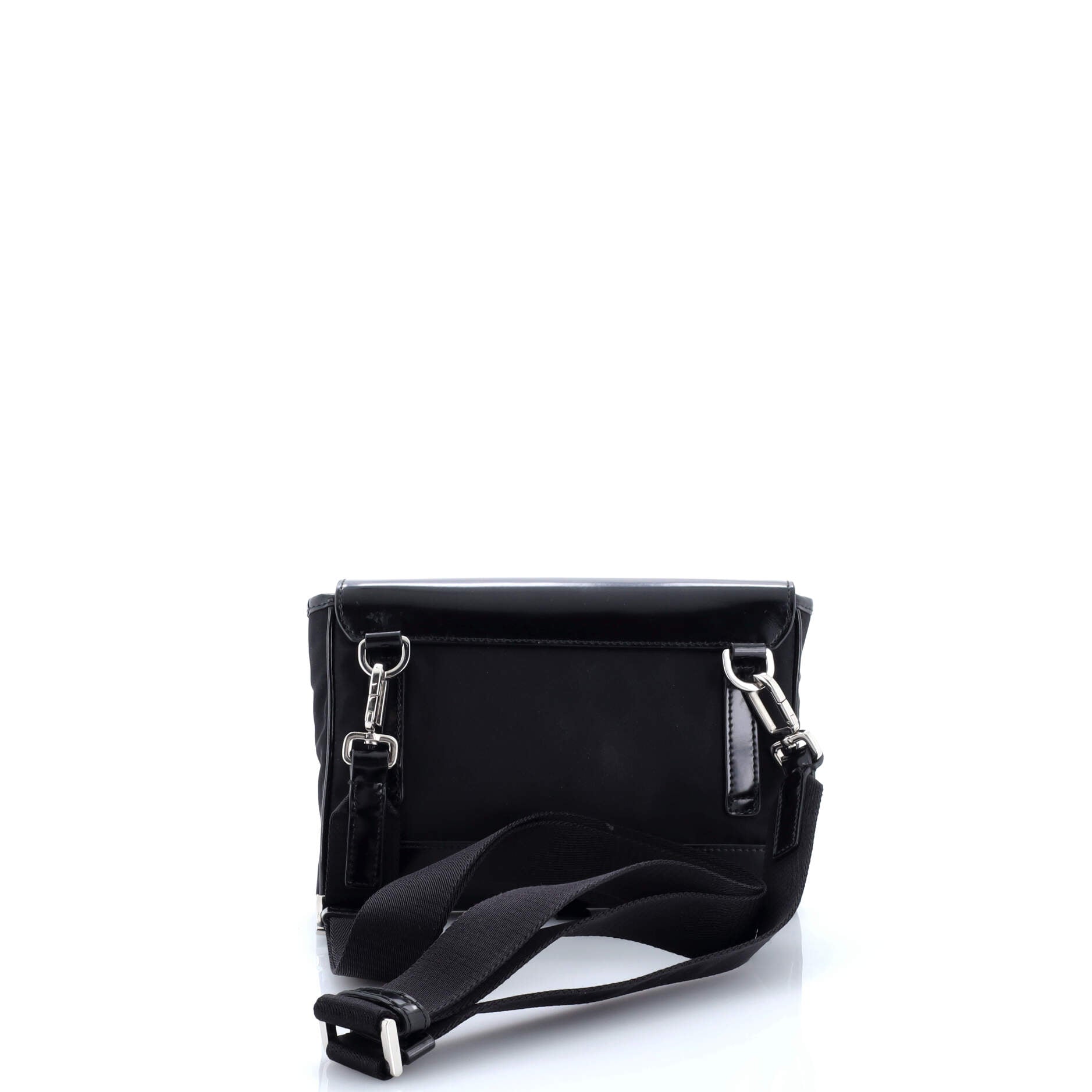 Prada Buckle Flap Crossbody Bag Re-Nylon and Leather Small