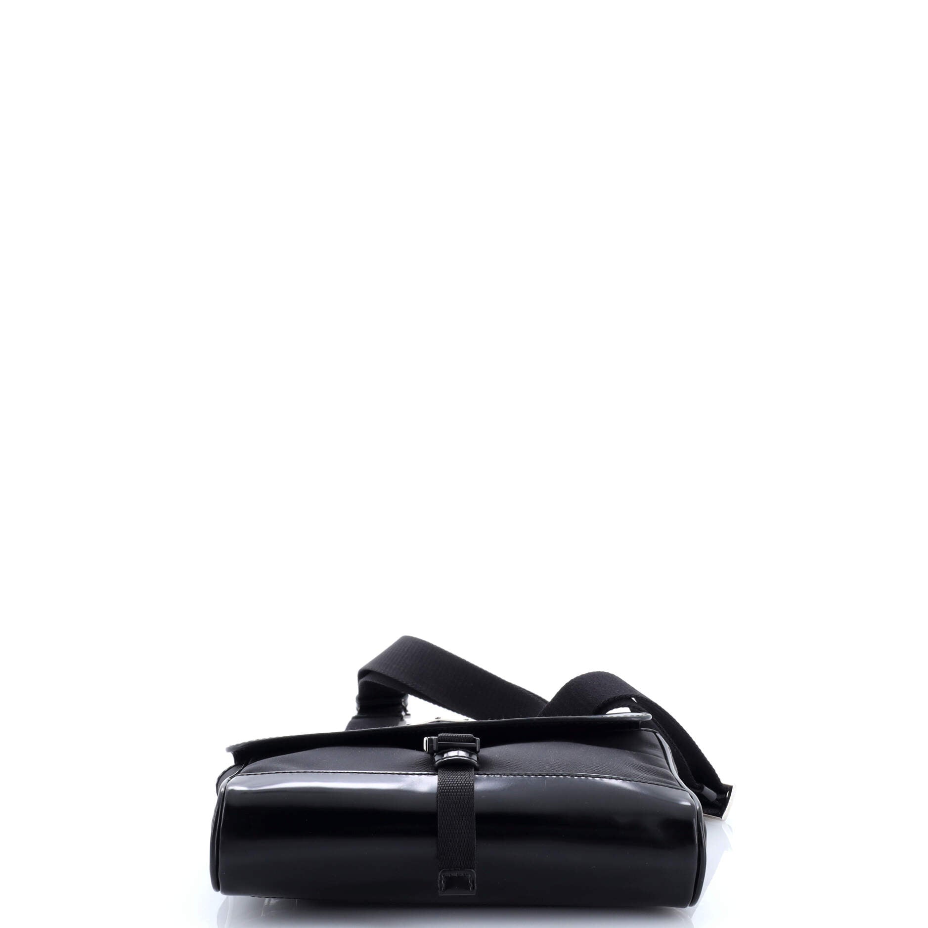 Prada Buckle Flap Crossbody Bag Re-Nylon and Leather Small