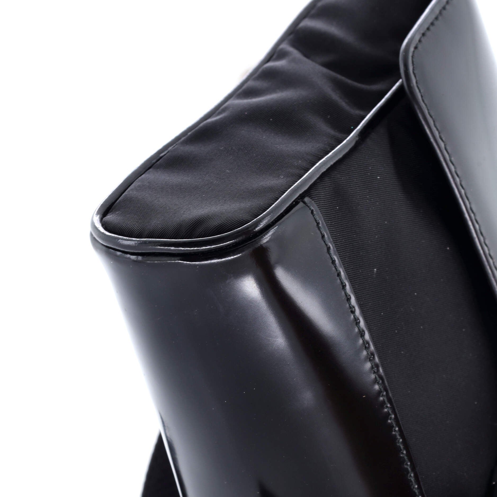 Prada Buckle Flap Crossbody Bag Re-Nylon and Leather Small