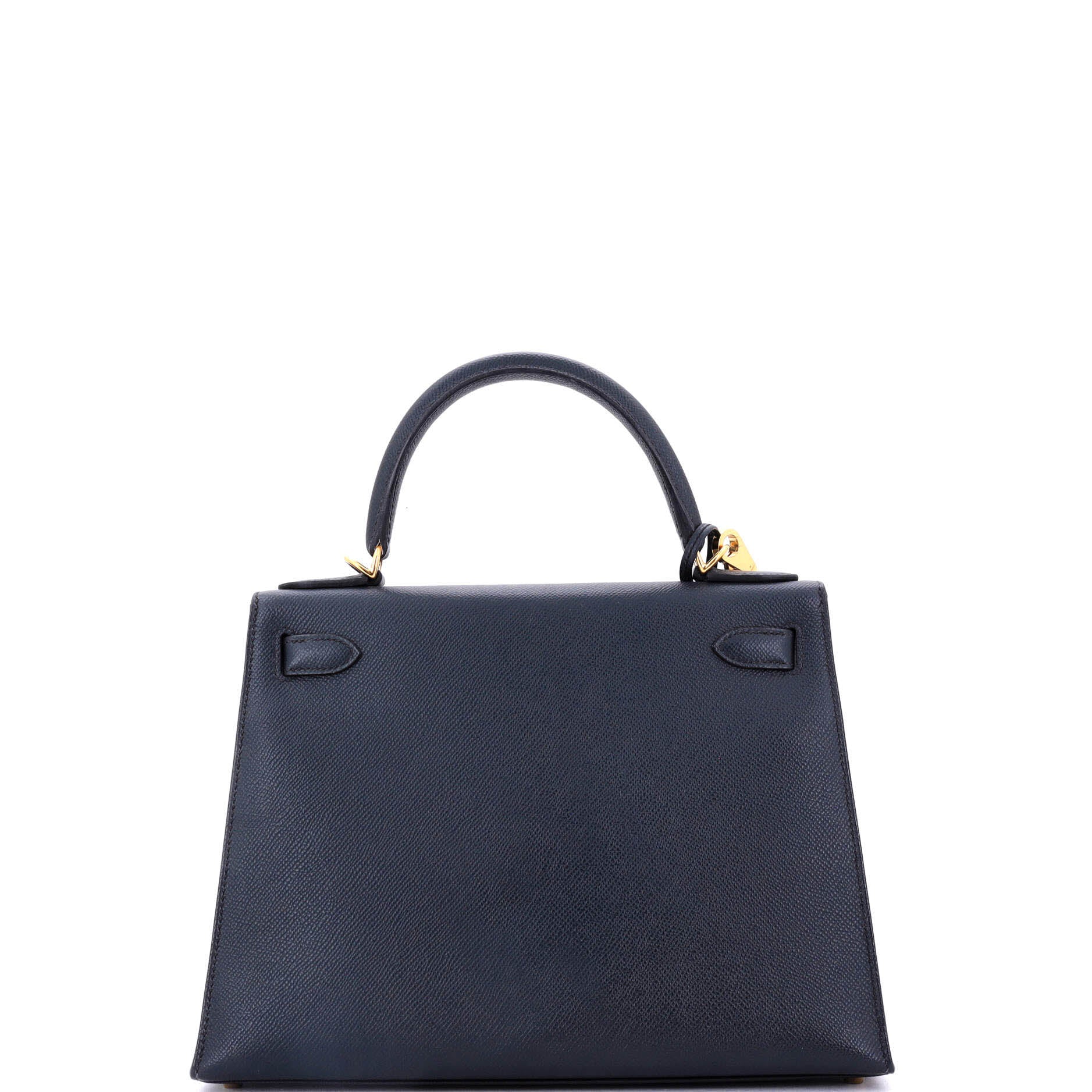 Hermes Kelly Handbag Blue Epsom with Gold Hardware 28