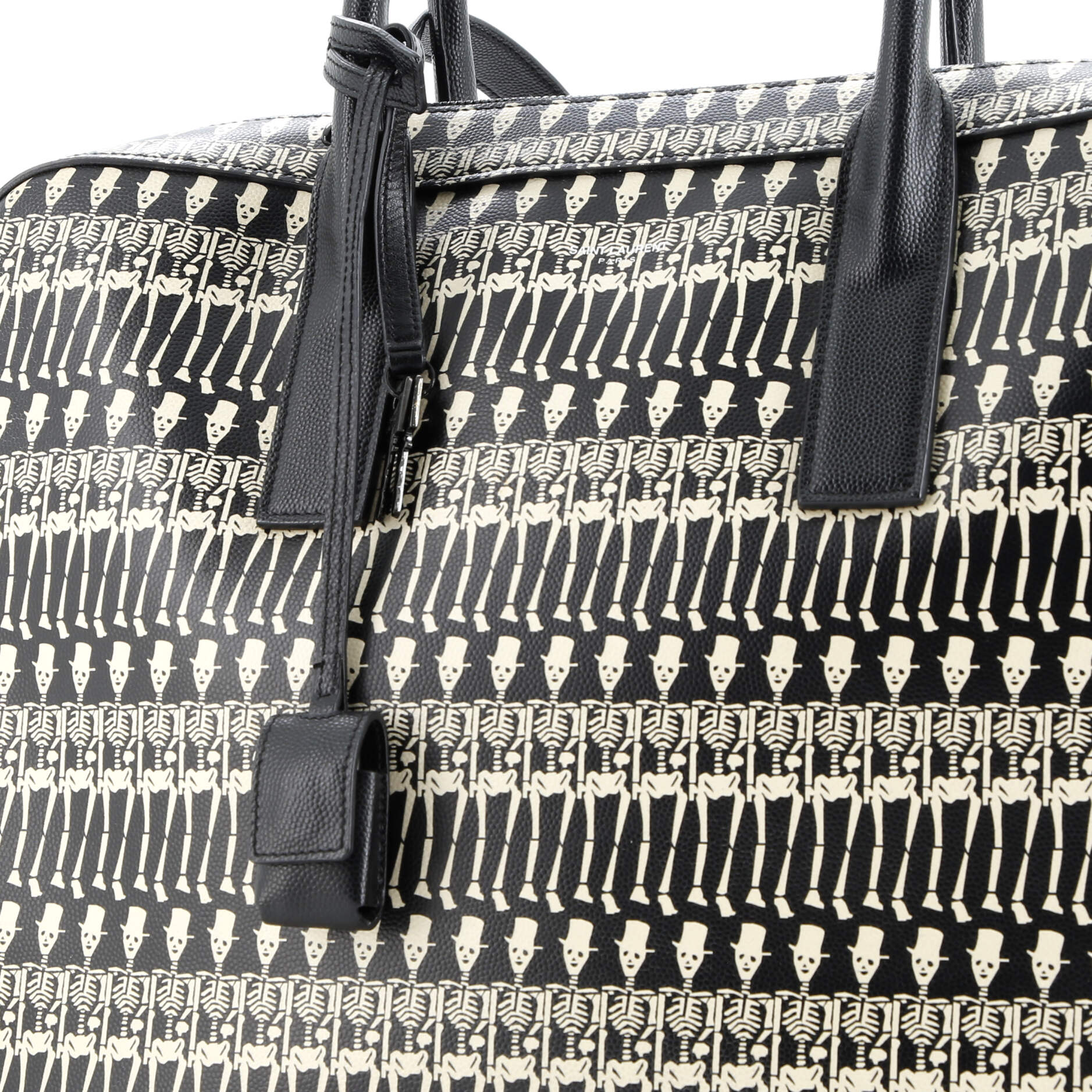 Saint Laurent Museum Briefcase Printed Leather Medium