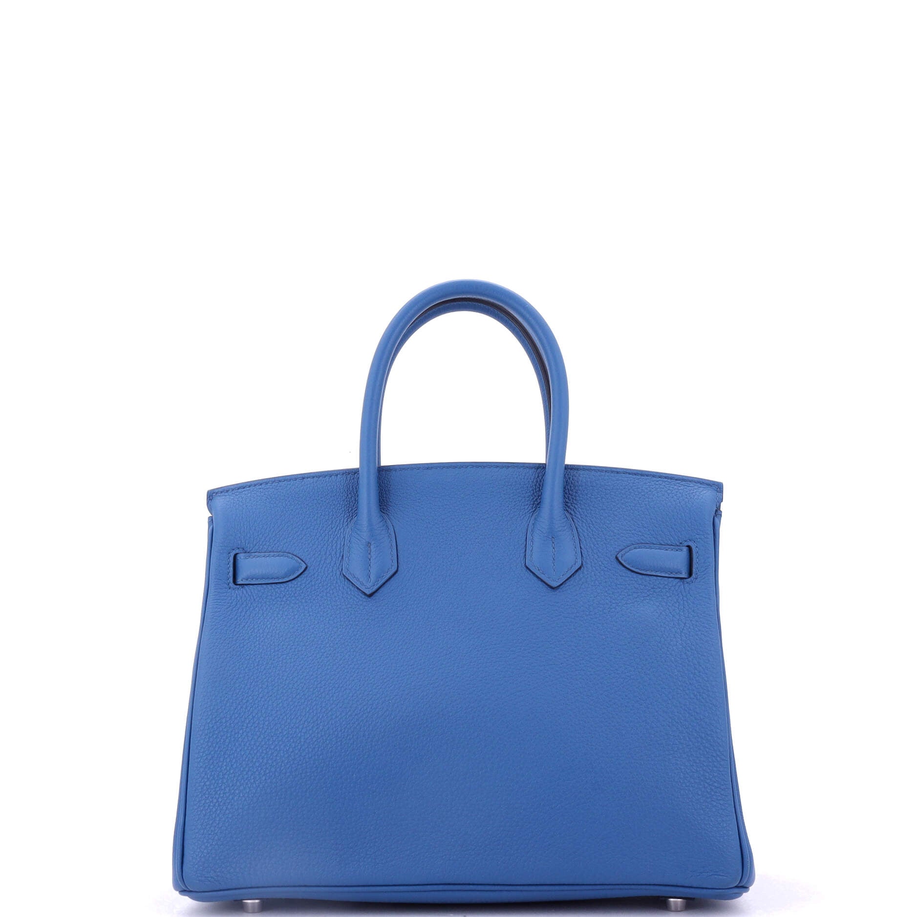 Hermes Birkin Handbag Blue Togo with Palladium Hardware 30