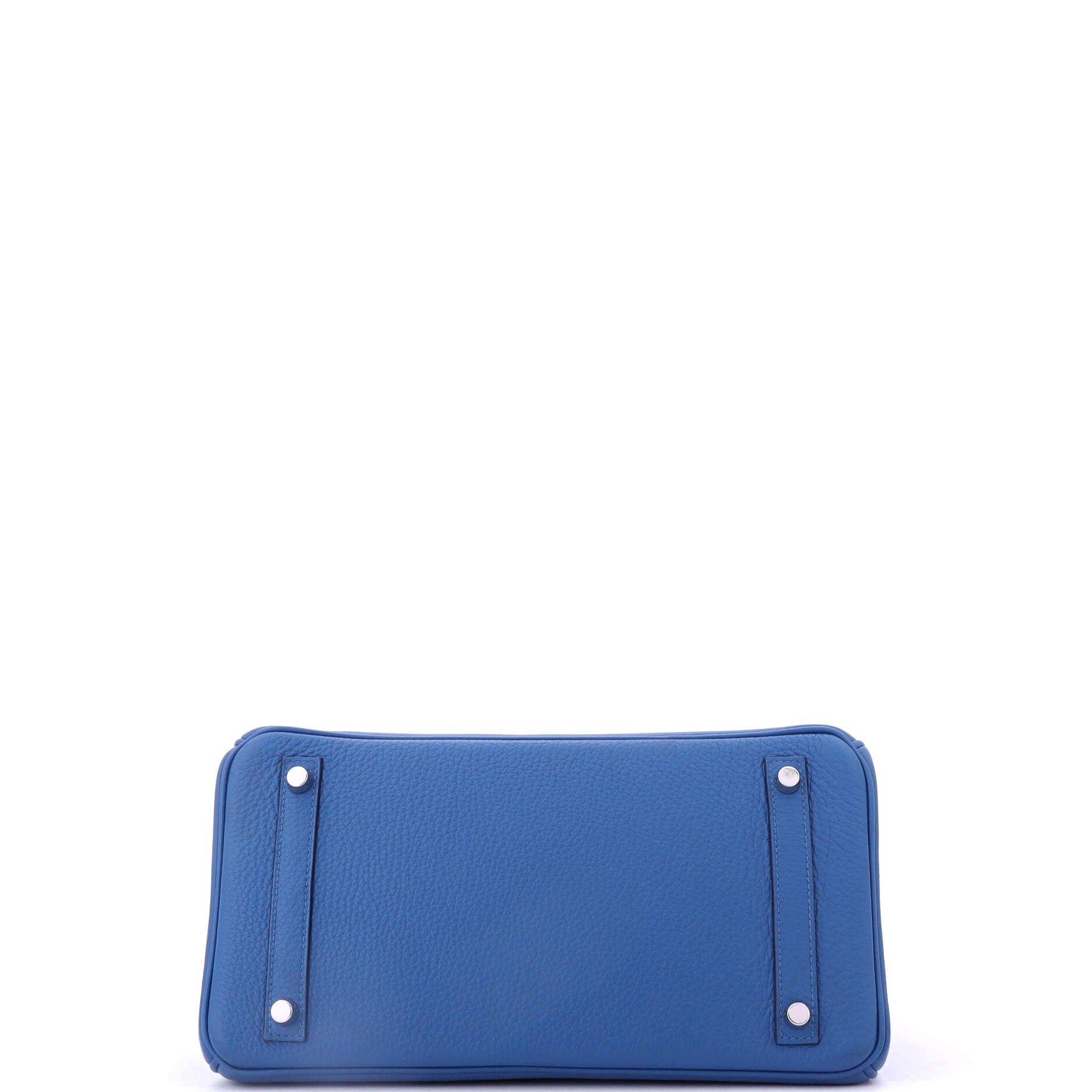 Hermes Birkin Handbag Blue Togo with Palladium Hardware 30