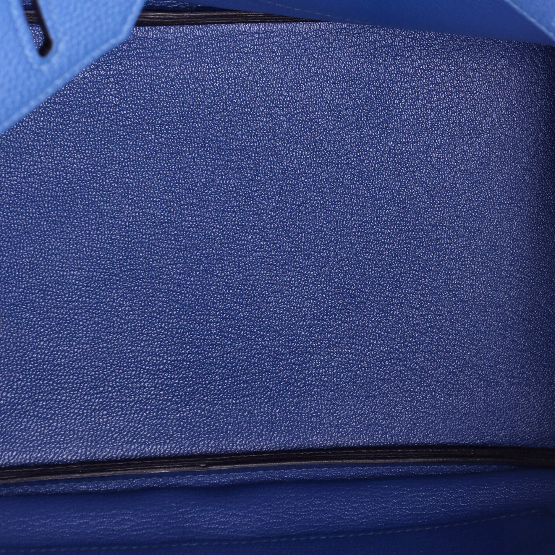 Hermes Birkin Handbag Blue Togo with Palladium Hardware 30