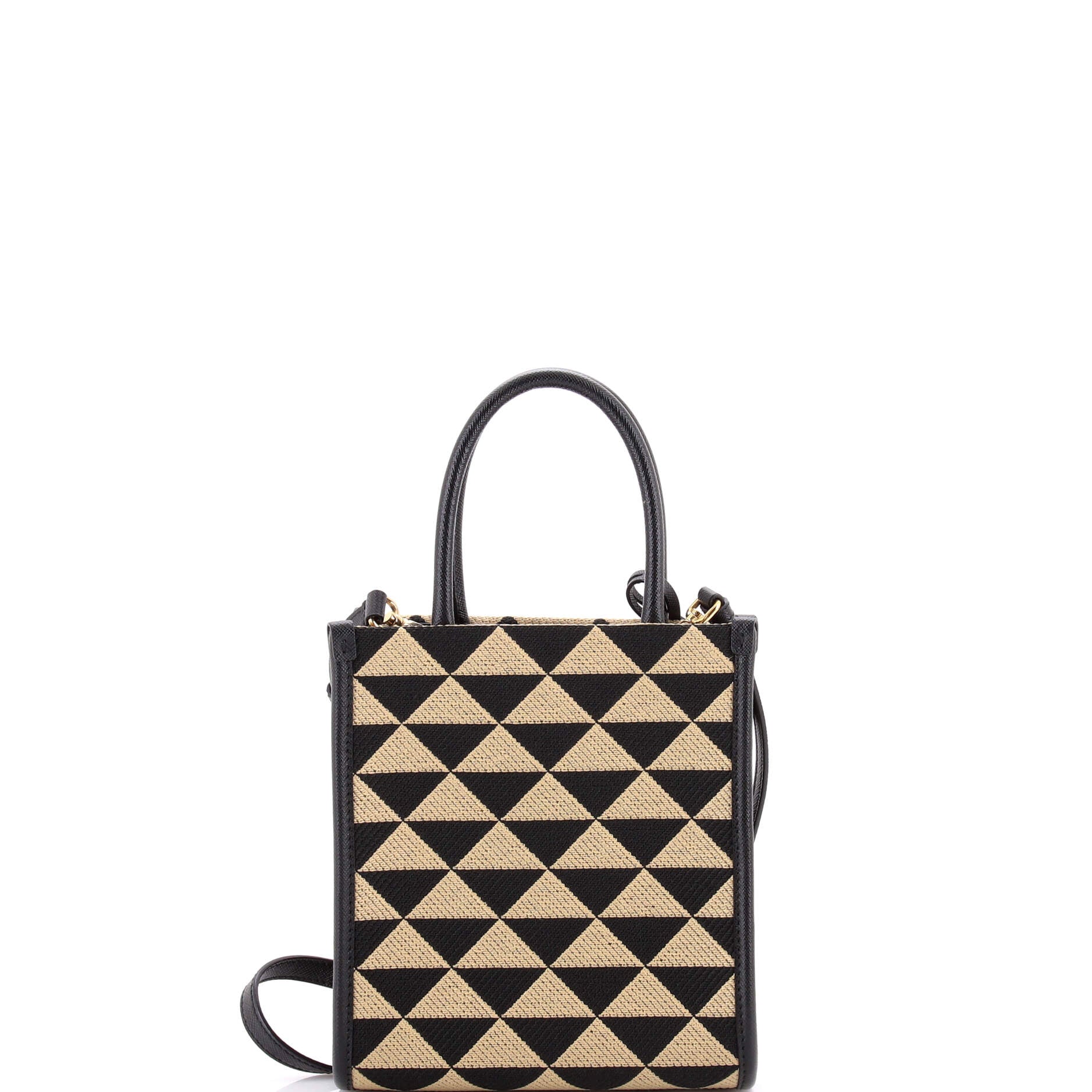 Prada Symbole Shopper Tote Jacquard Mini