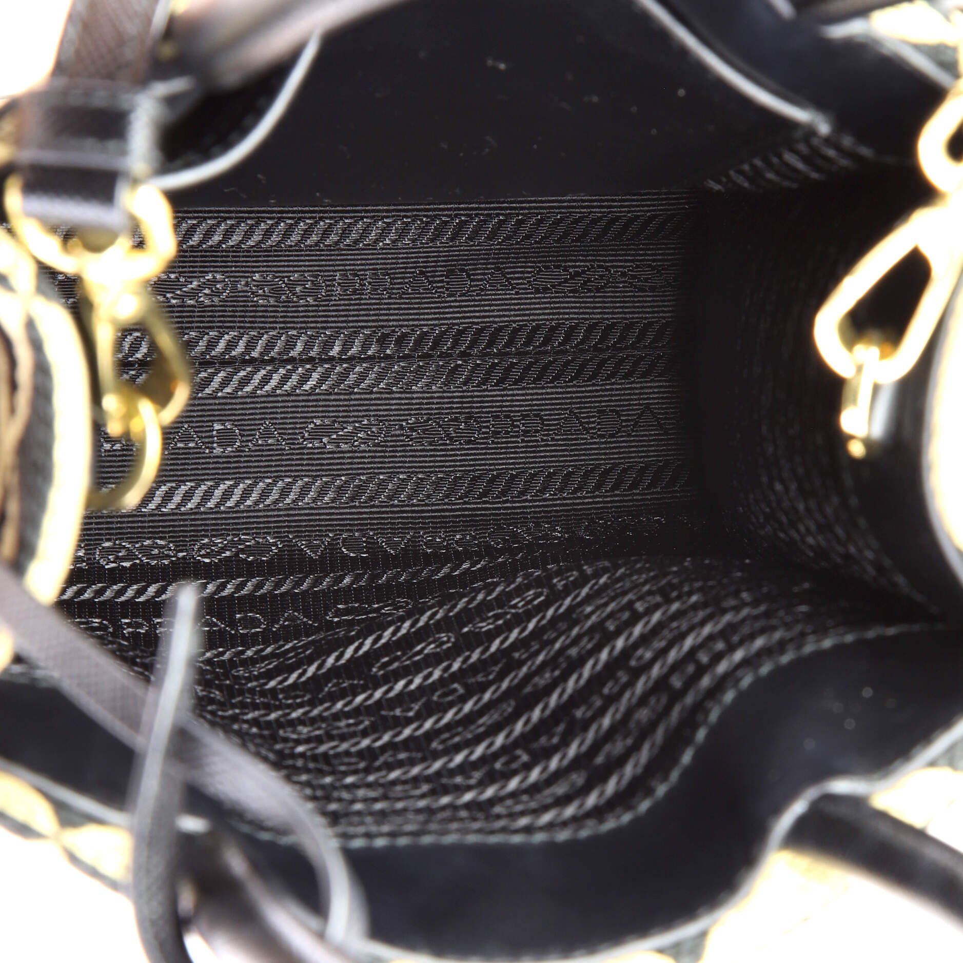 Prada Symbole Shopper Tote Jacquard Mini