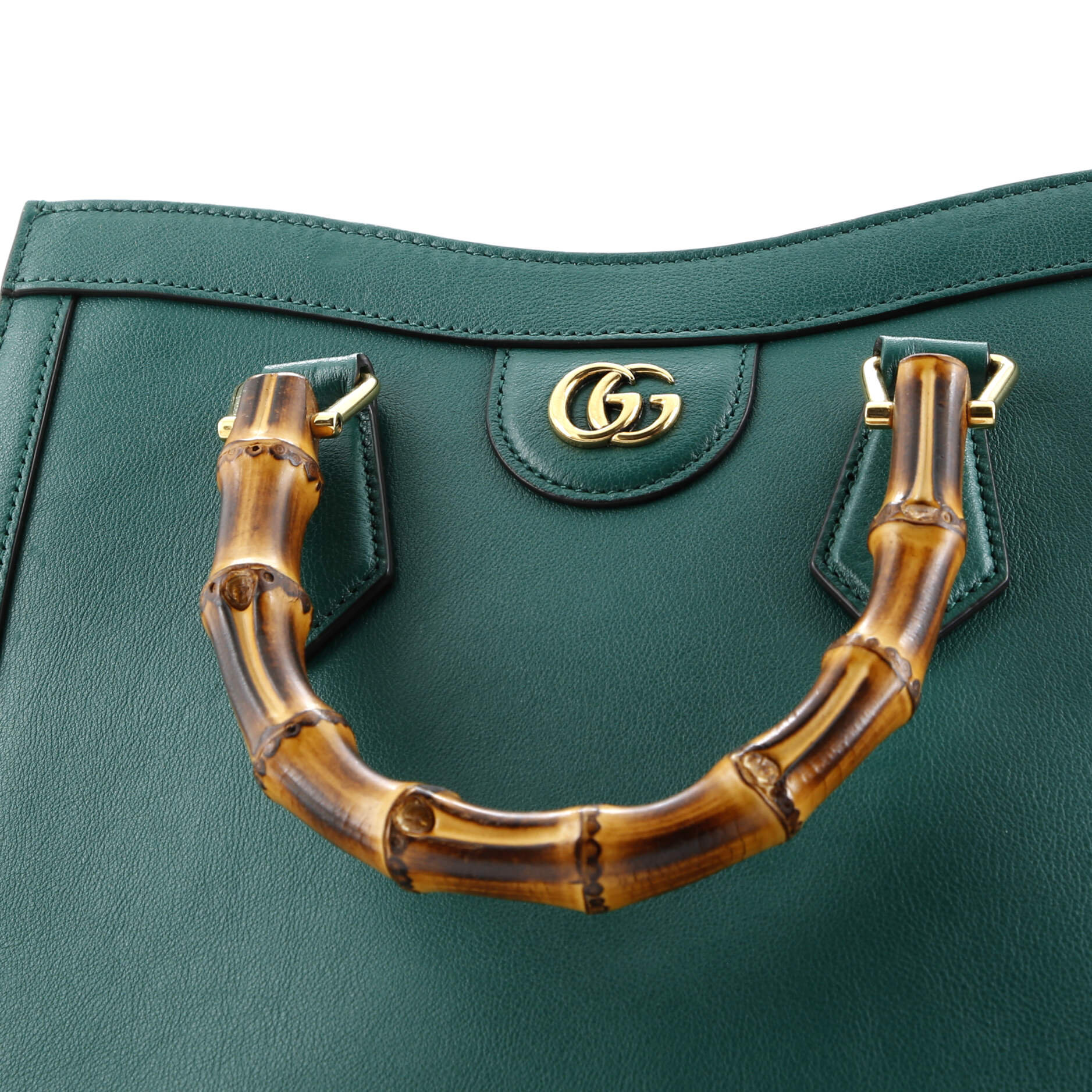 Gucci Diana NM Bamboo Handle Tote Leather Small