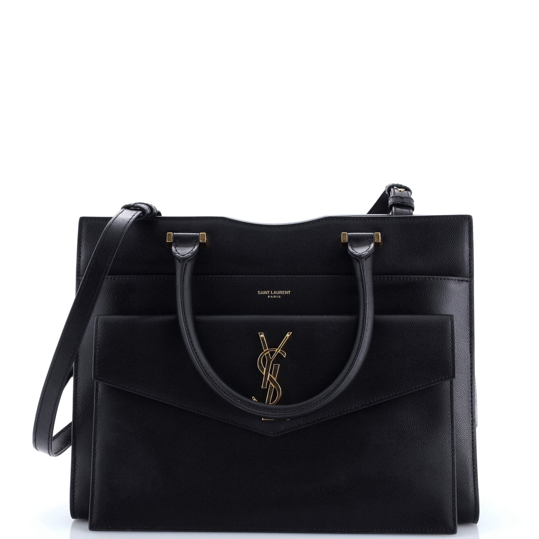 Saint Laurent Uptown Tote Leather Medium