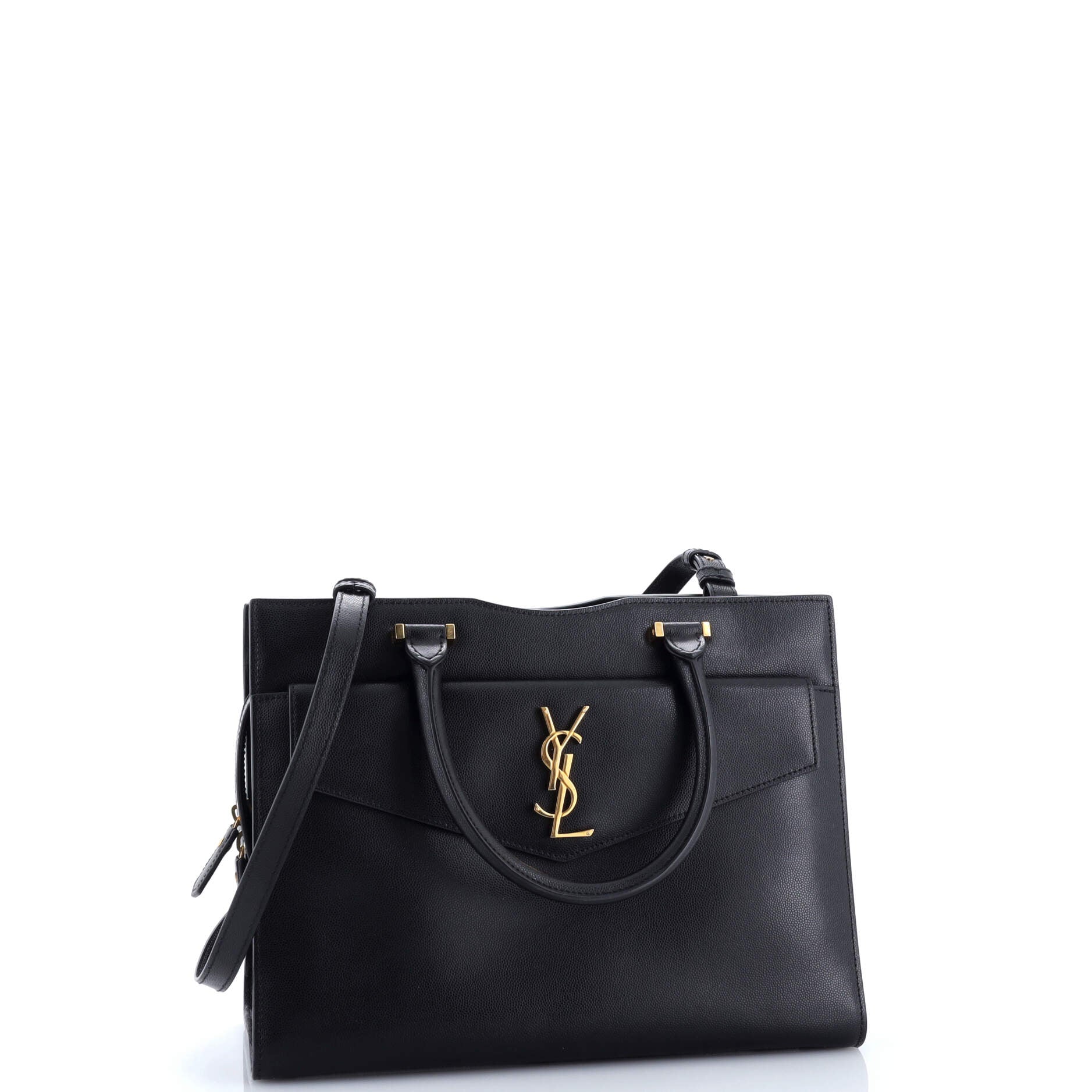 Saint Laurent Uptown Tote Leather Medium
