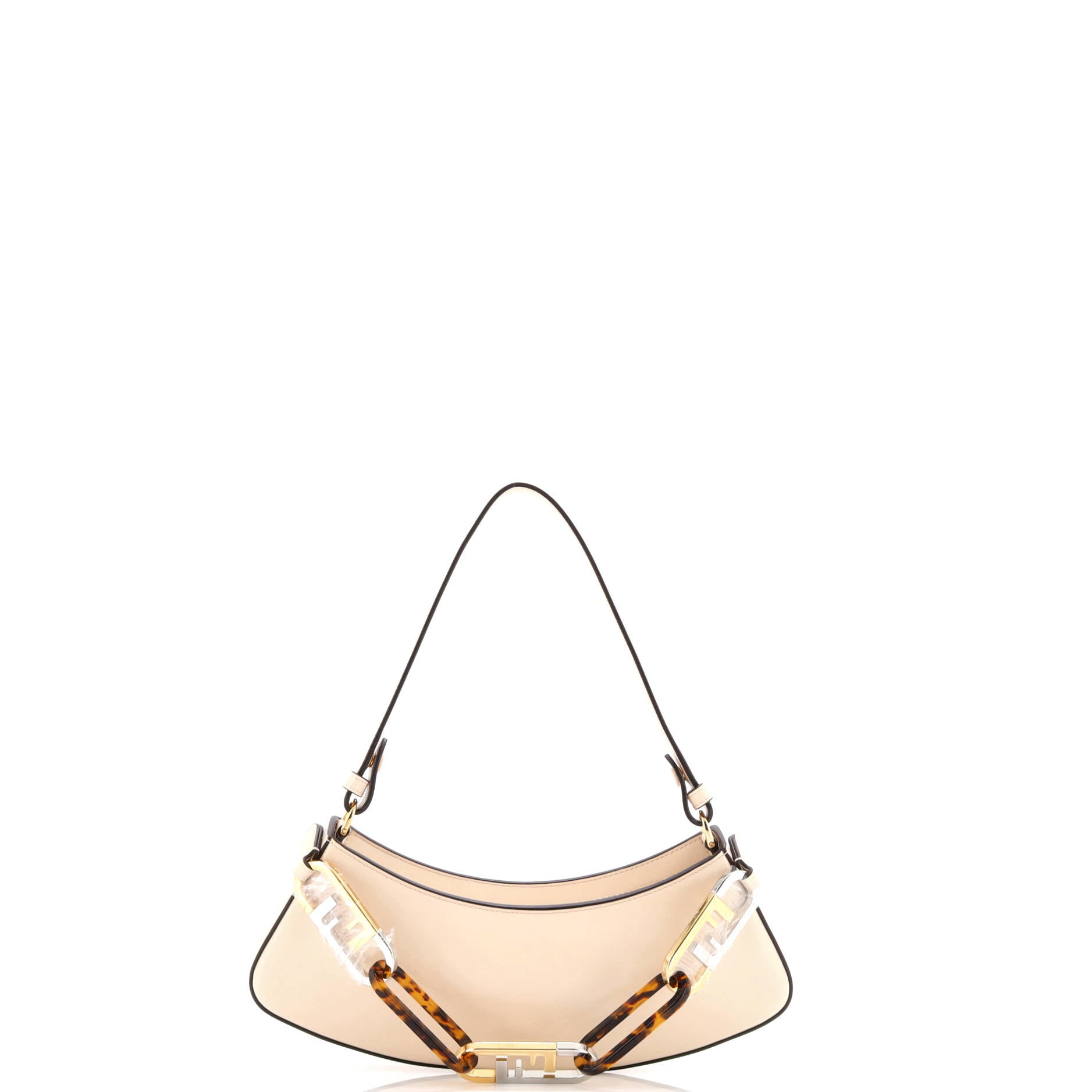 Fendi O'Lock Swing Shoulder Bag Leather