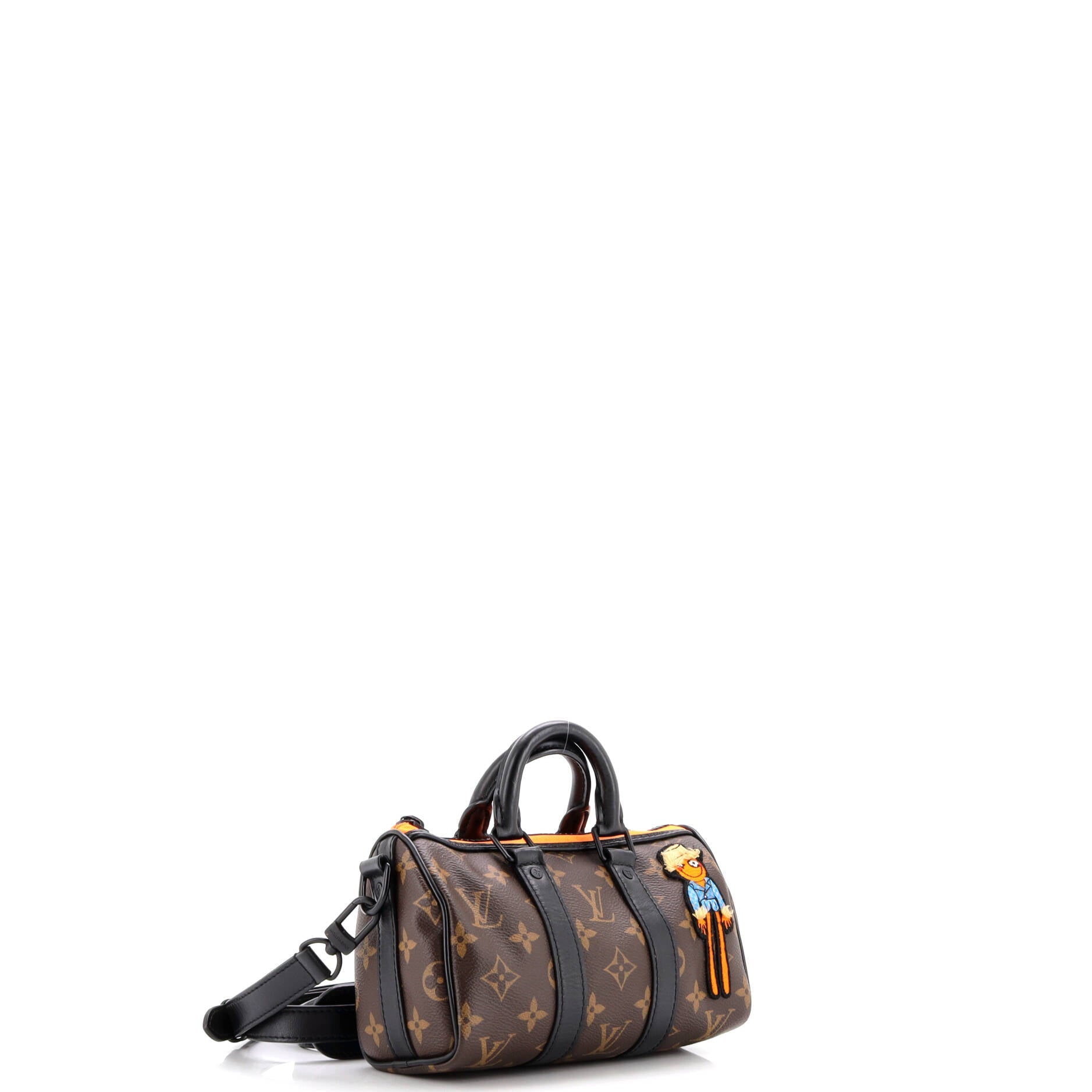 Louis Vuitton Keepall Bandouliere Bag Monogram Canvas with LV Friends Patch XS