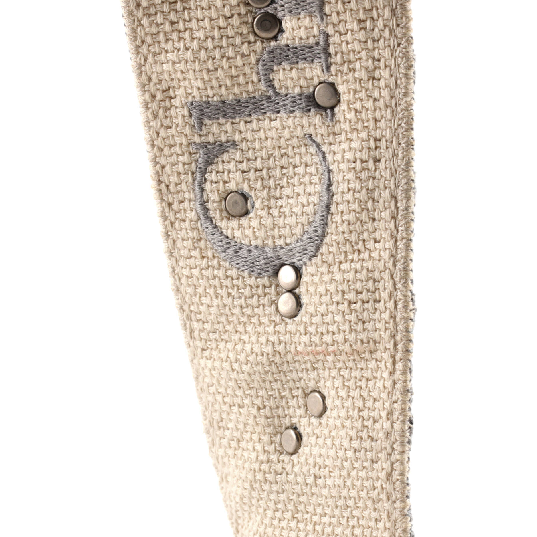 Christian Dior Shoulder Strap Embellished Oblique Canvas
