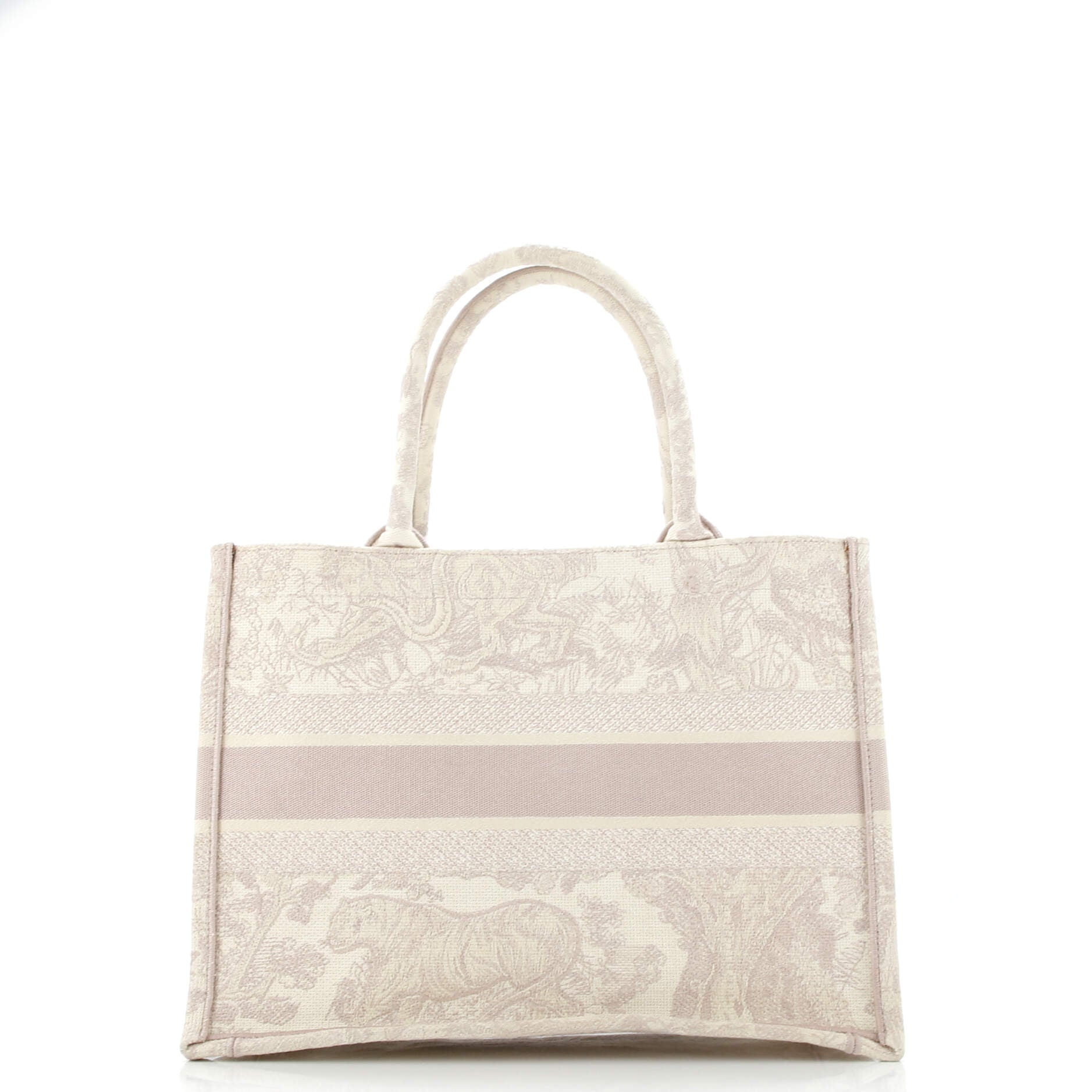 Christian Dior Book Tote Embroidered Canvas Medium
