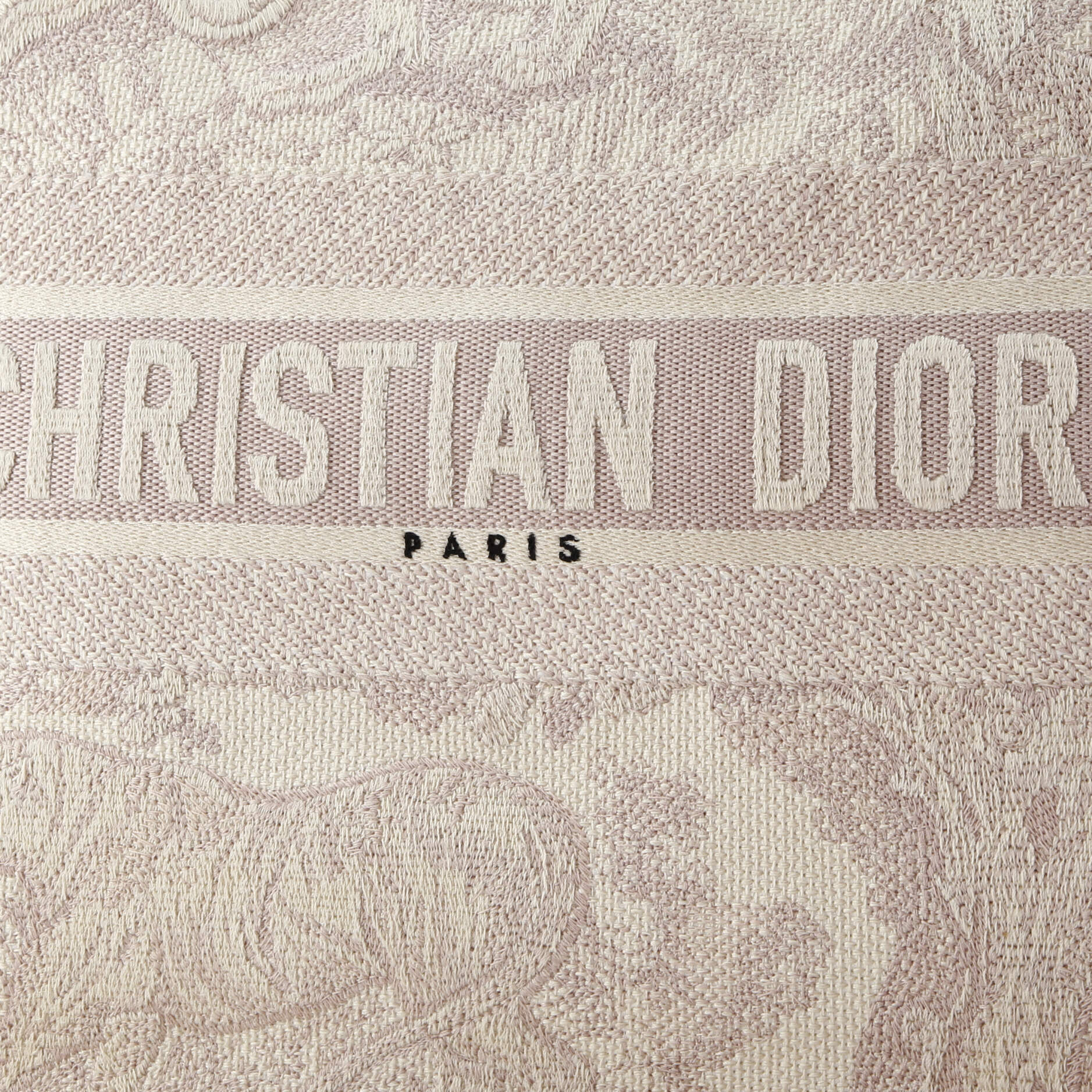 Christian Dior Book Tote Embroidered Canvas Medium