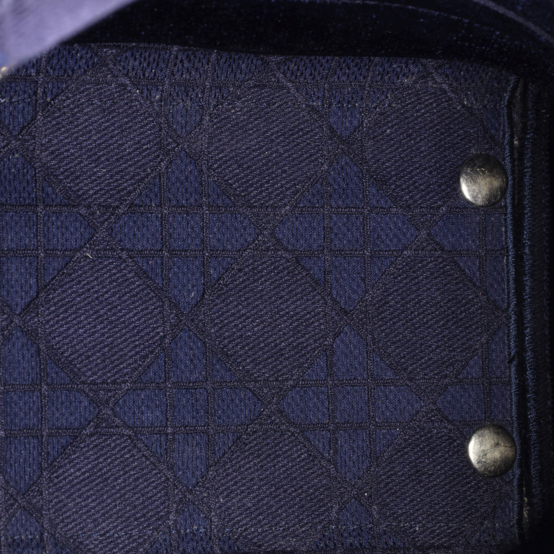 Christian Dior Lady D-Lite Bag Cannage Embroidered Velvet Medium