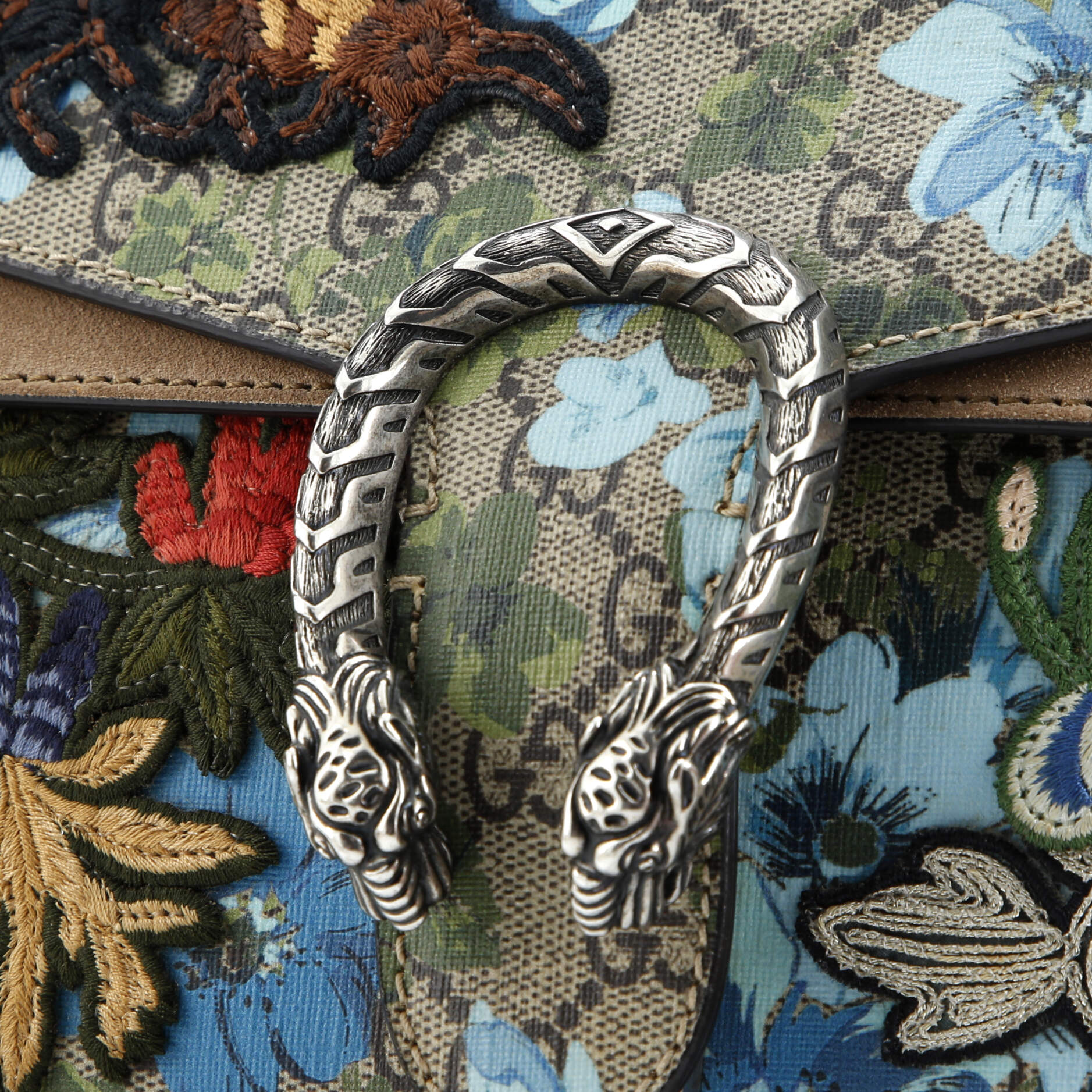 Gucci Dionysus Bag Embroidered Printed GG Coated Canvas Small