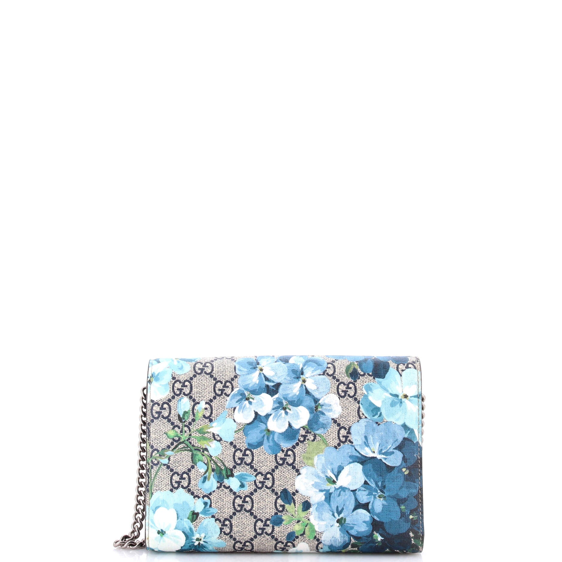 Gucci Dionysus Chain Wallet Blooms Print GG Coated Canvas Small