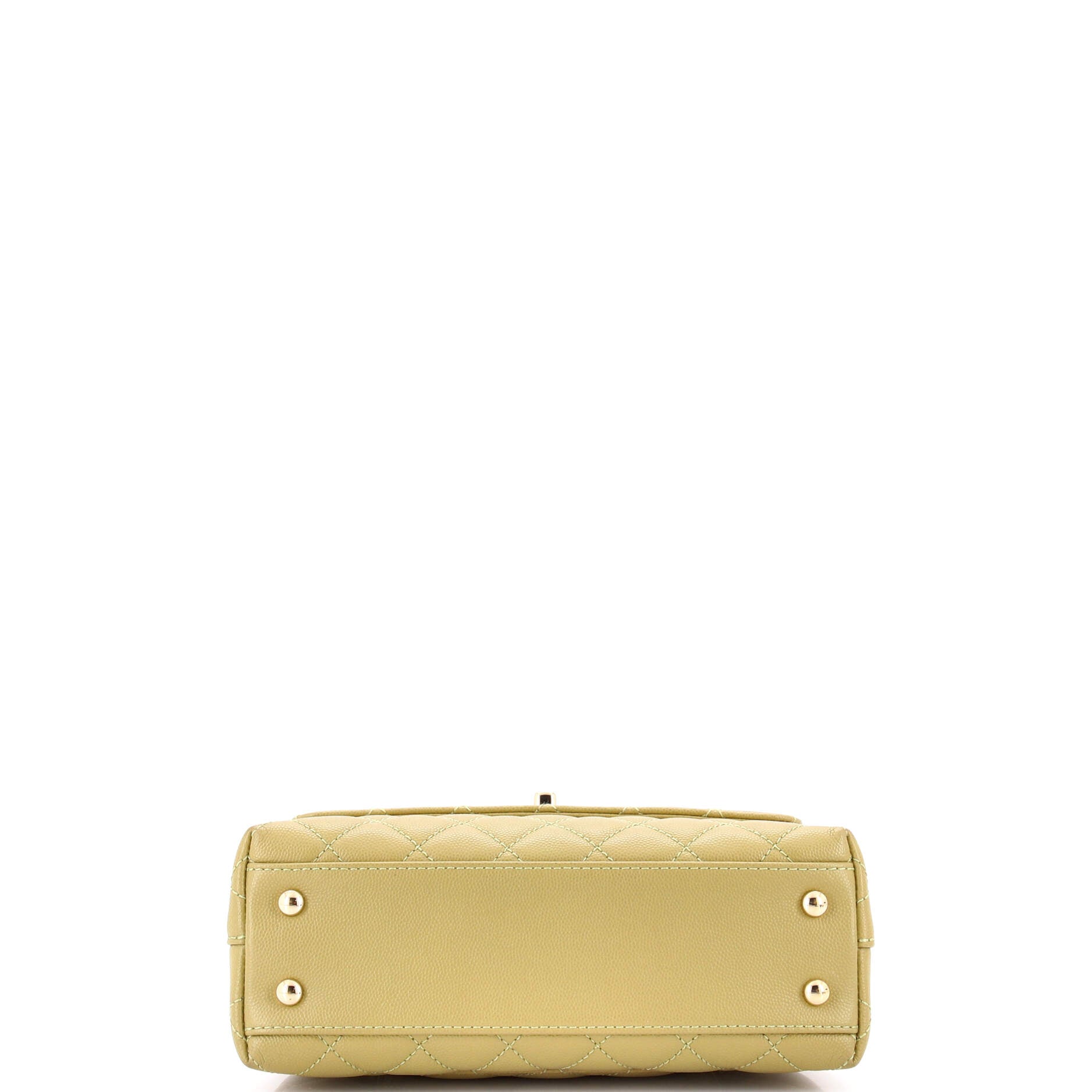 Chanel Coco Top Handle Bag Quilted Caviar Mini